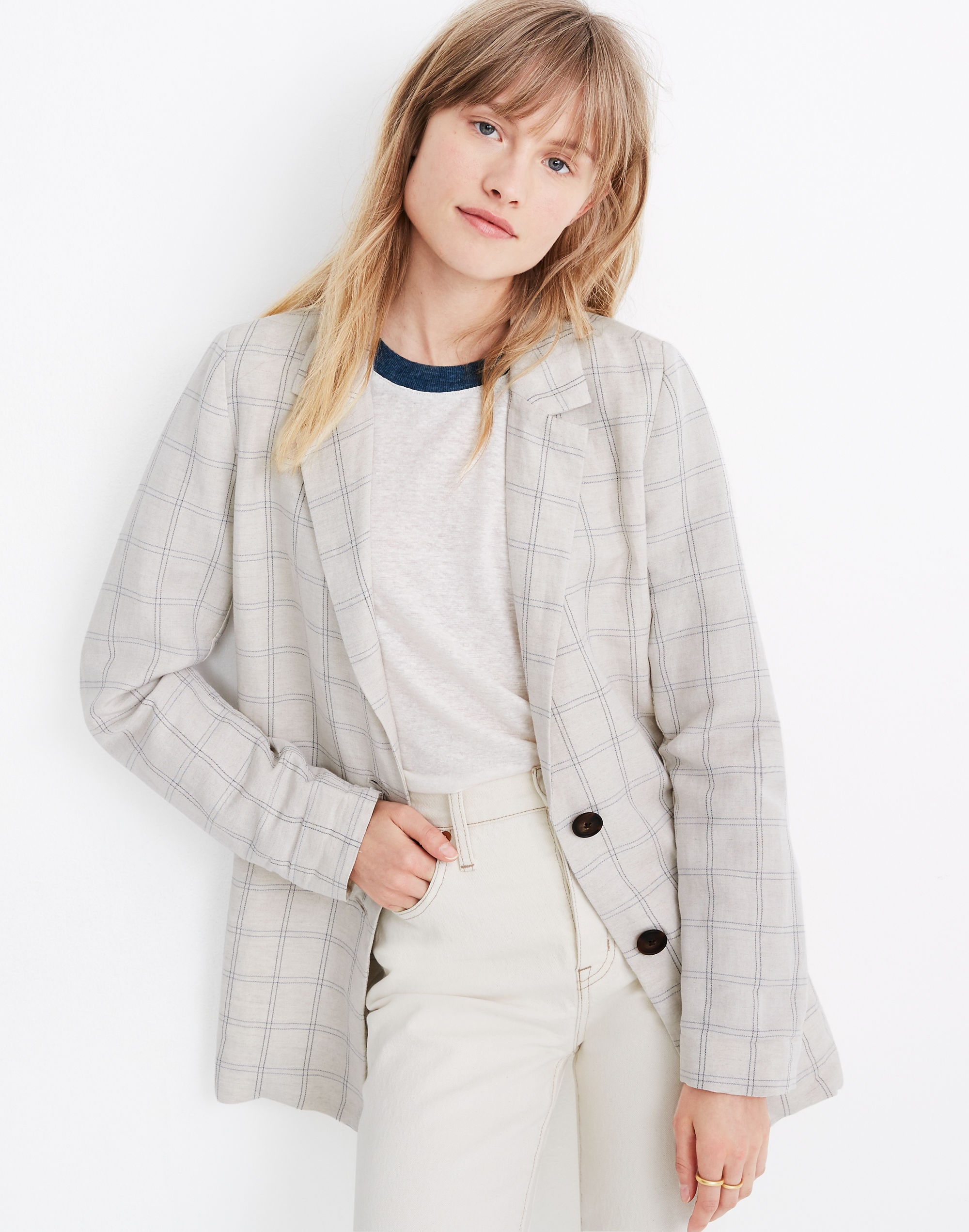 dorset blazer in windowpane