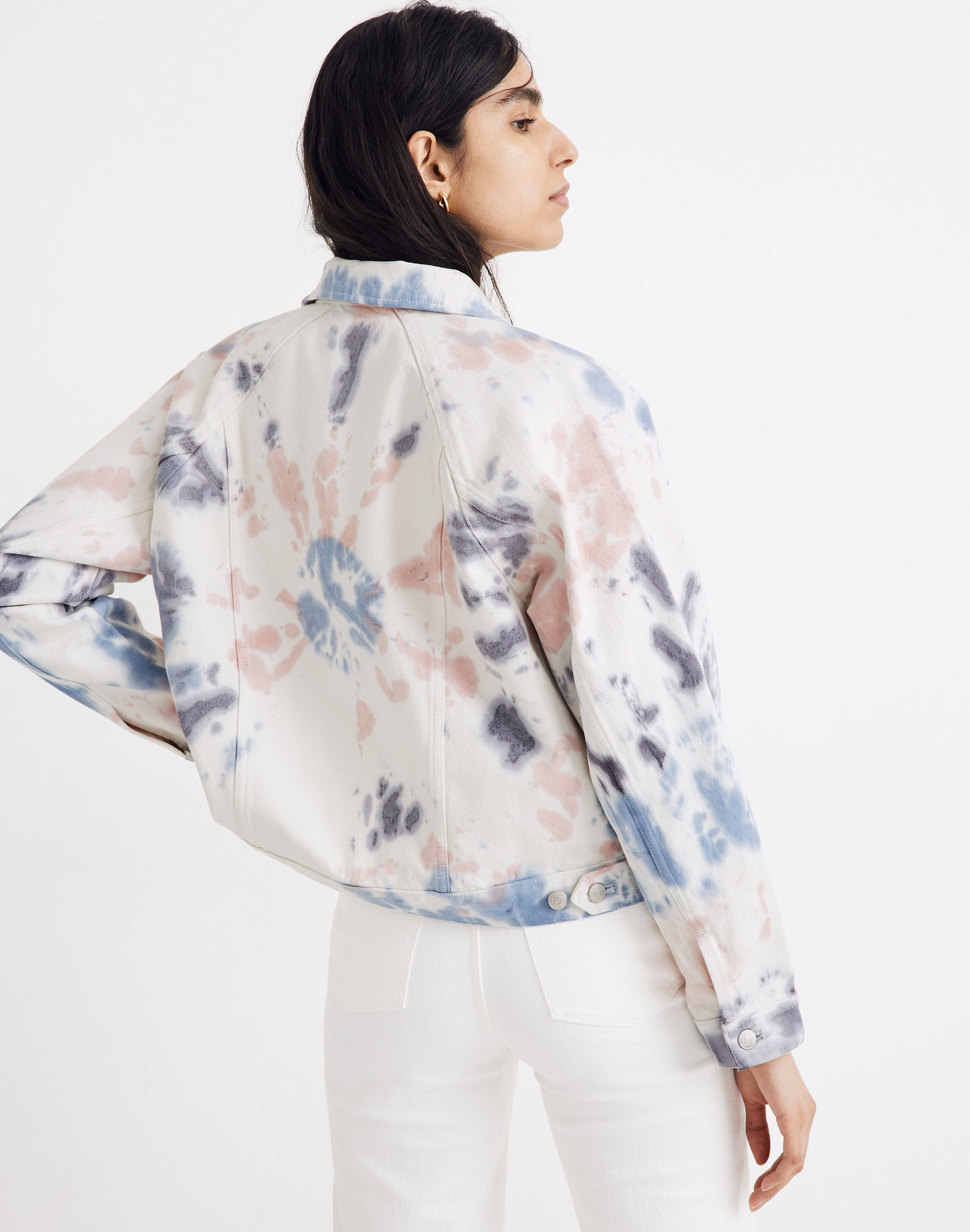 The Raglan Oversized Jean Jacket: Tie-Dyed Edition