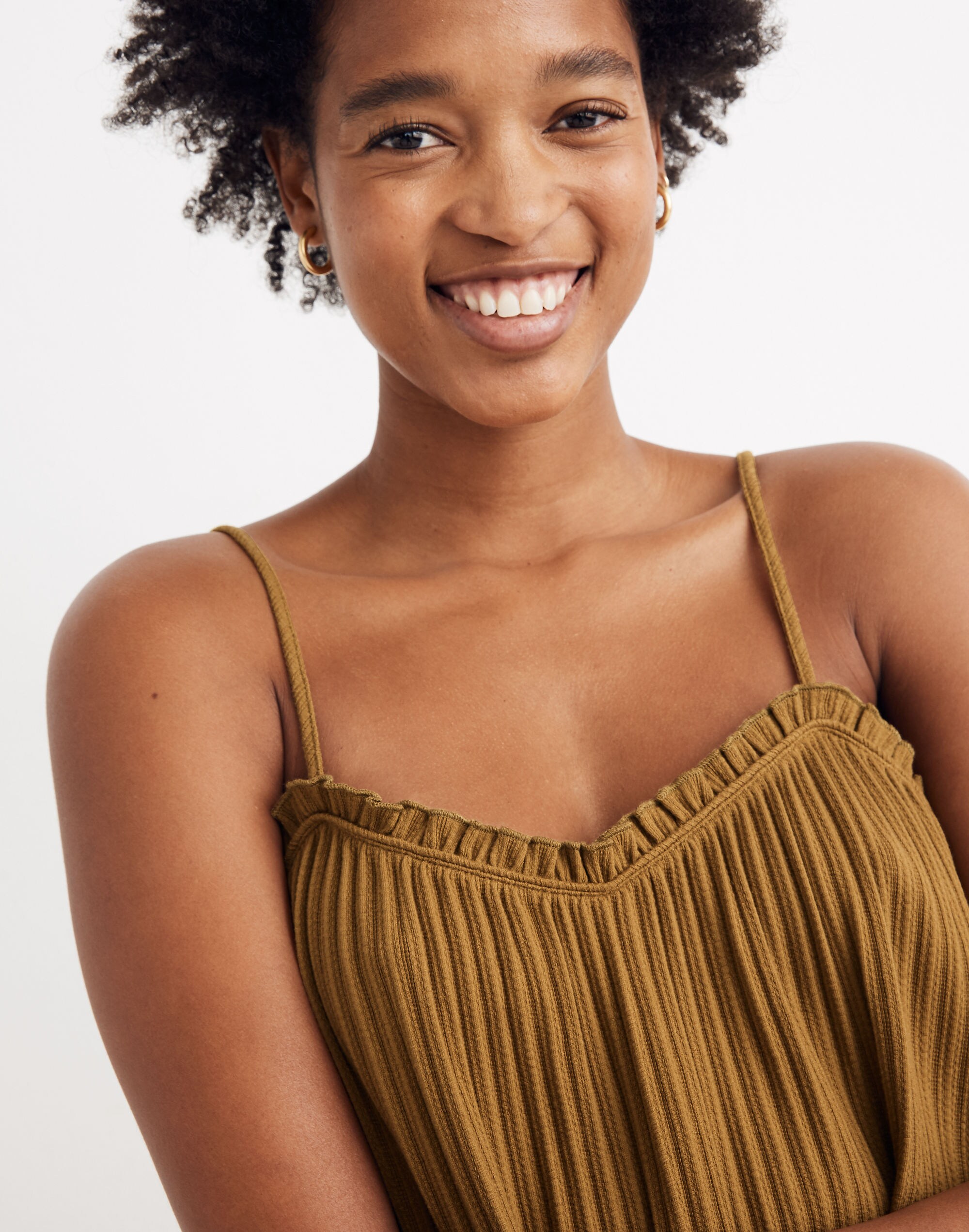 Ribbed Knit Pajama Tank Top