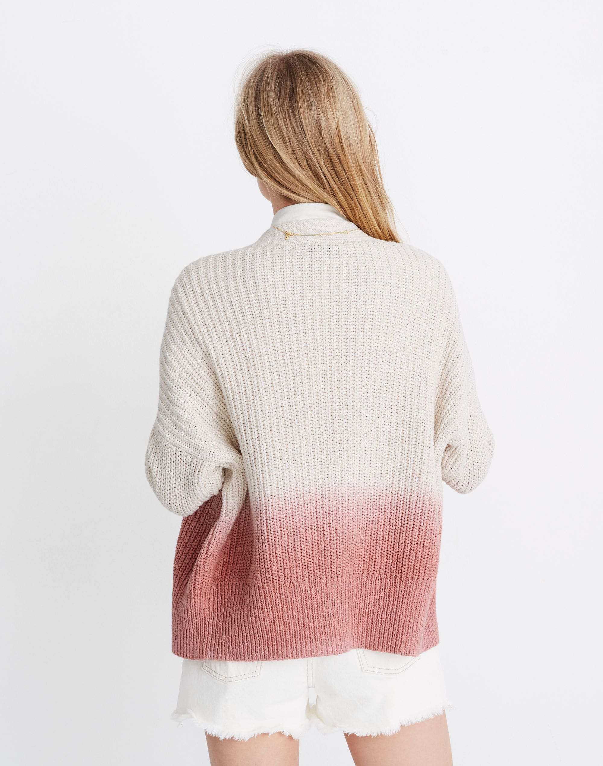 Dip-Dye Courtland Cardigan Sweater
