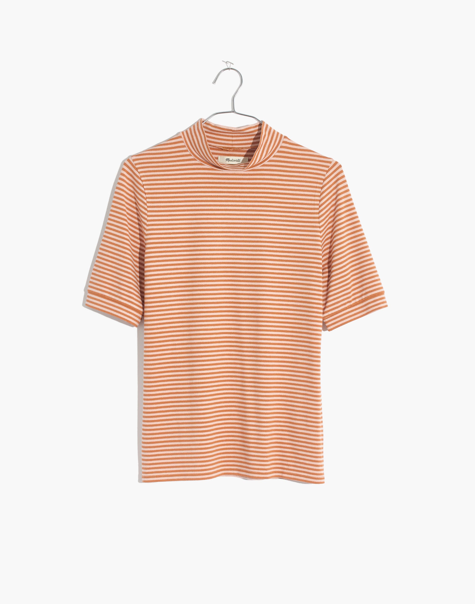 Striped Drapey Mockneck Top