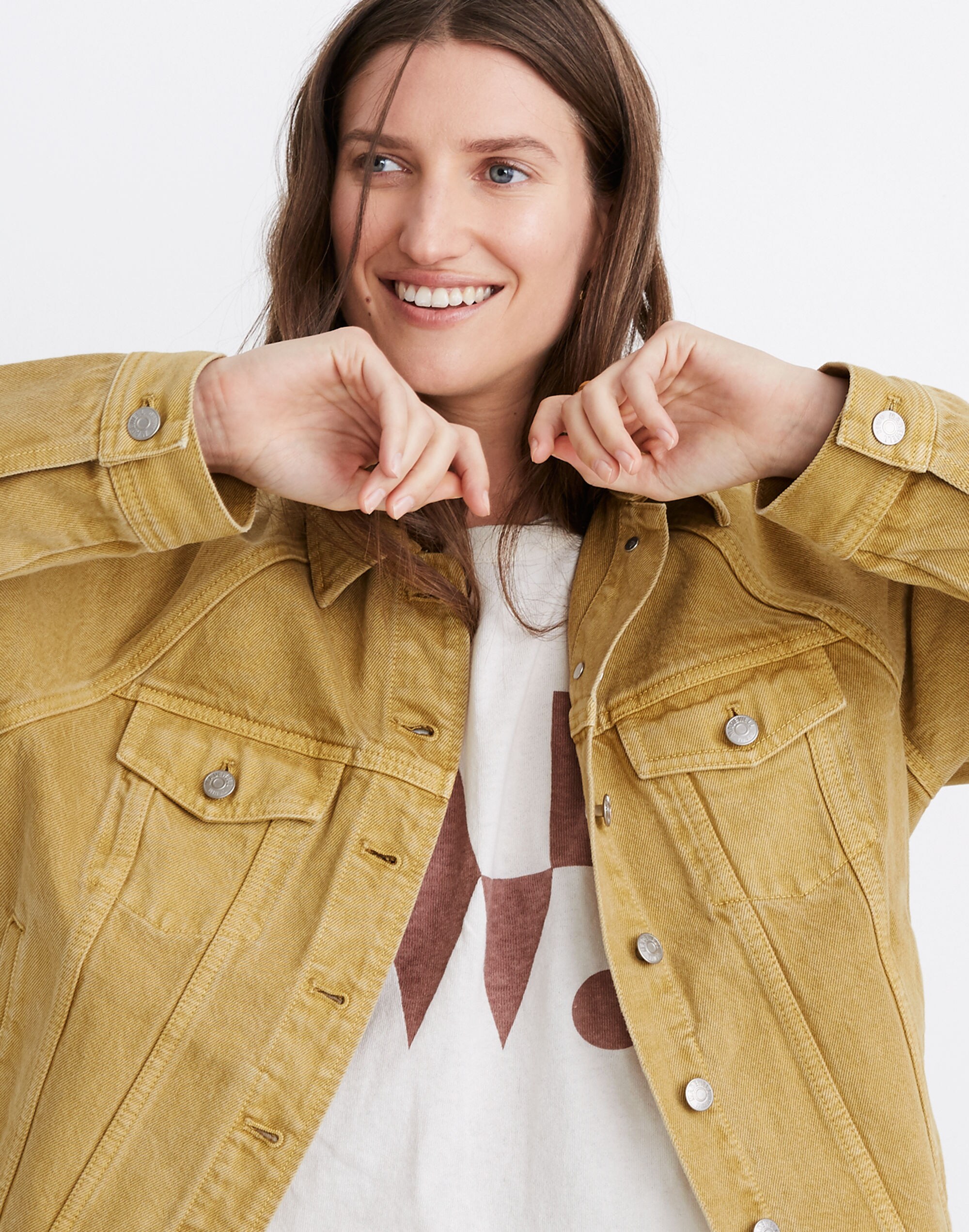 The Raglan Oversized Jean Jacket: Garment-Dyed Edition