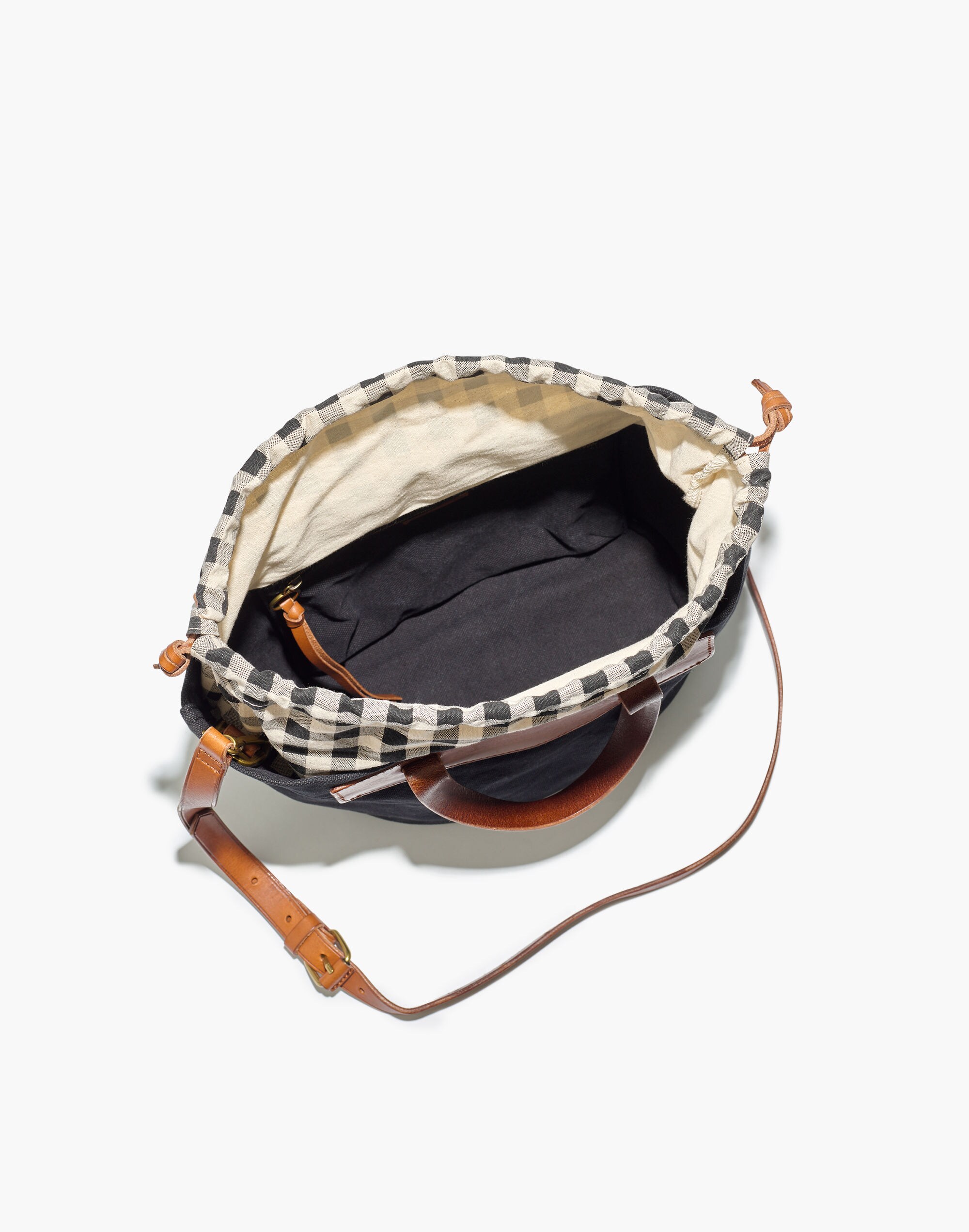 The Canvas Mini Drawstring Crossbody Bag