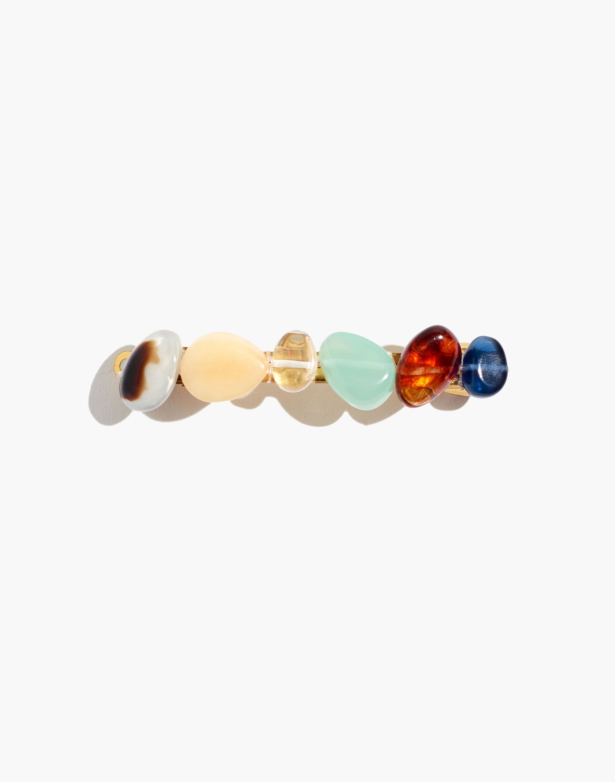 multicolored shapes barrette