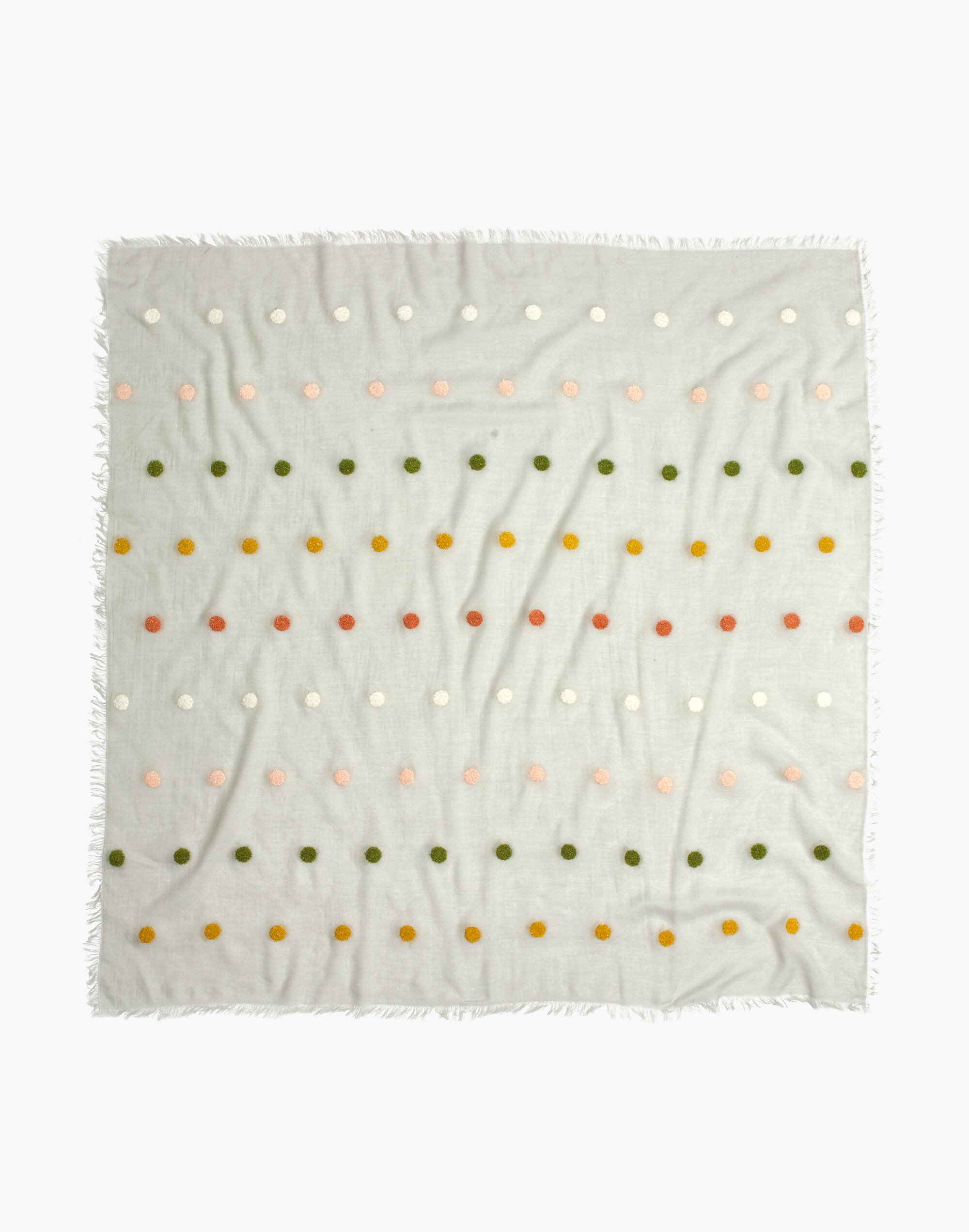 Polka Dot Jacquard Scarf