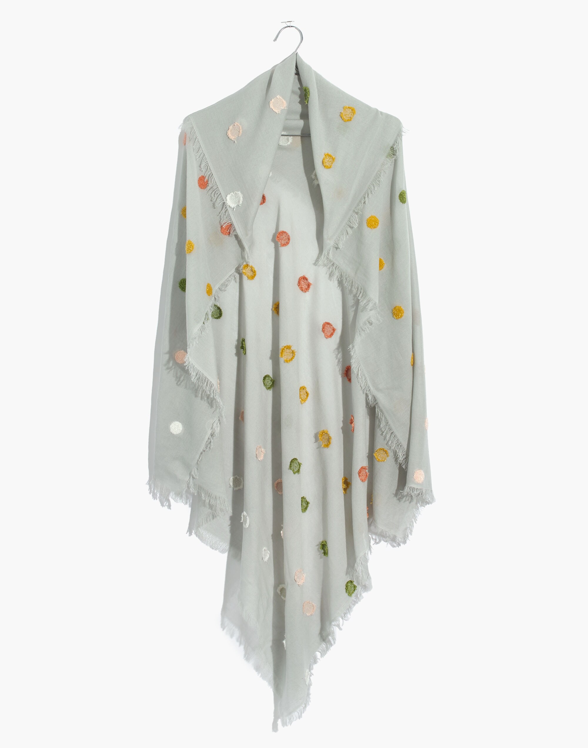 Polka Dot Jacquard Scarf