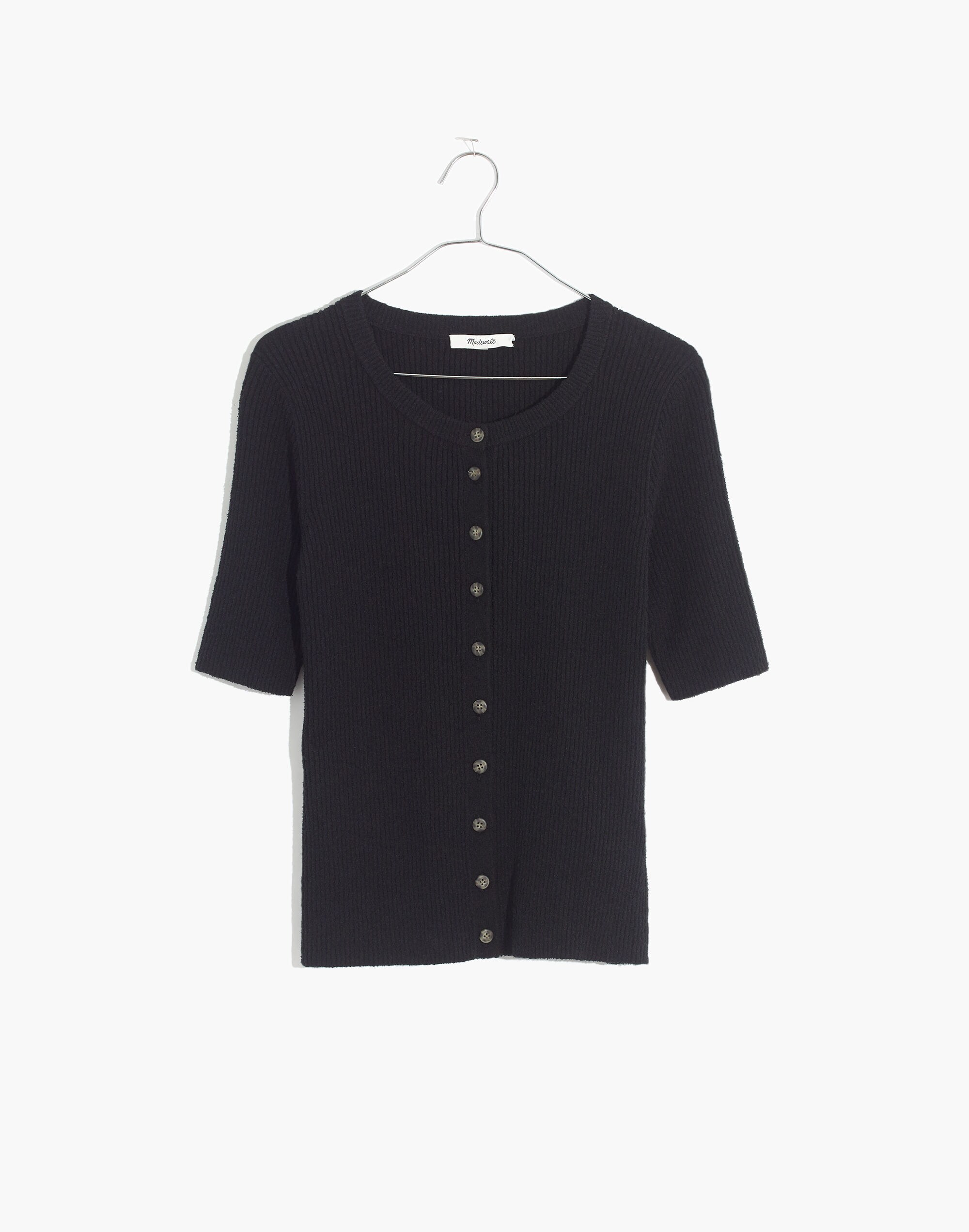 Hester Short-Sleeve Cardigan Sweater