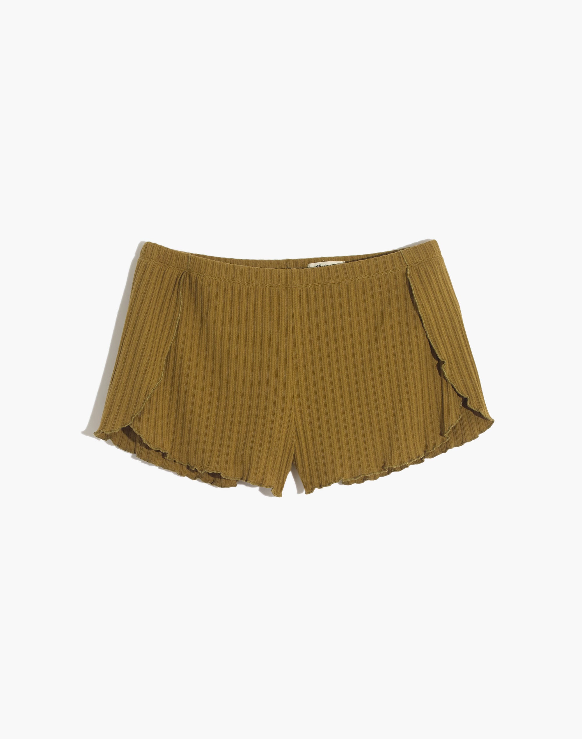 Ribbed Knit Pajama Shorts