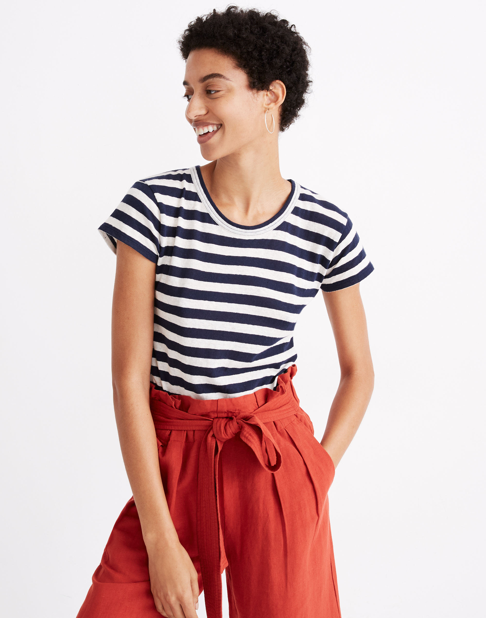 The Perfect Vintage Tee in Atkins Stripe