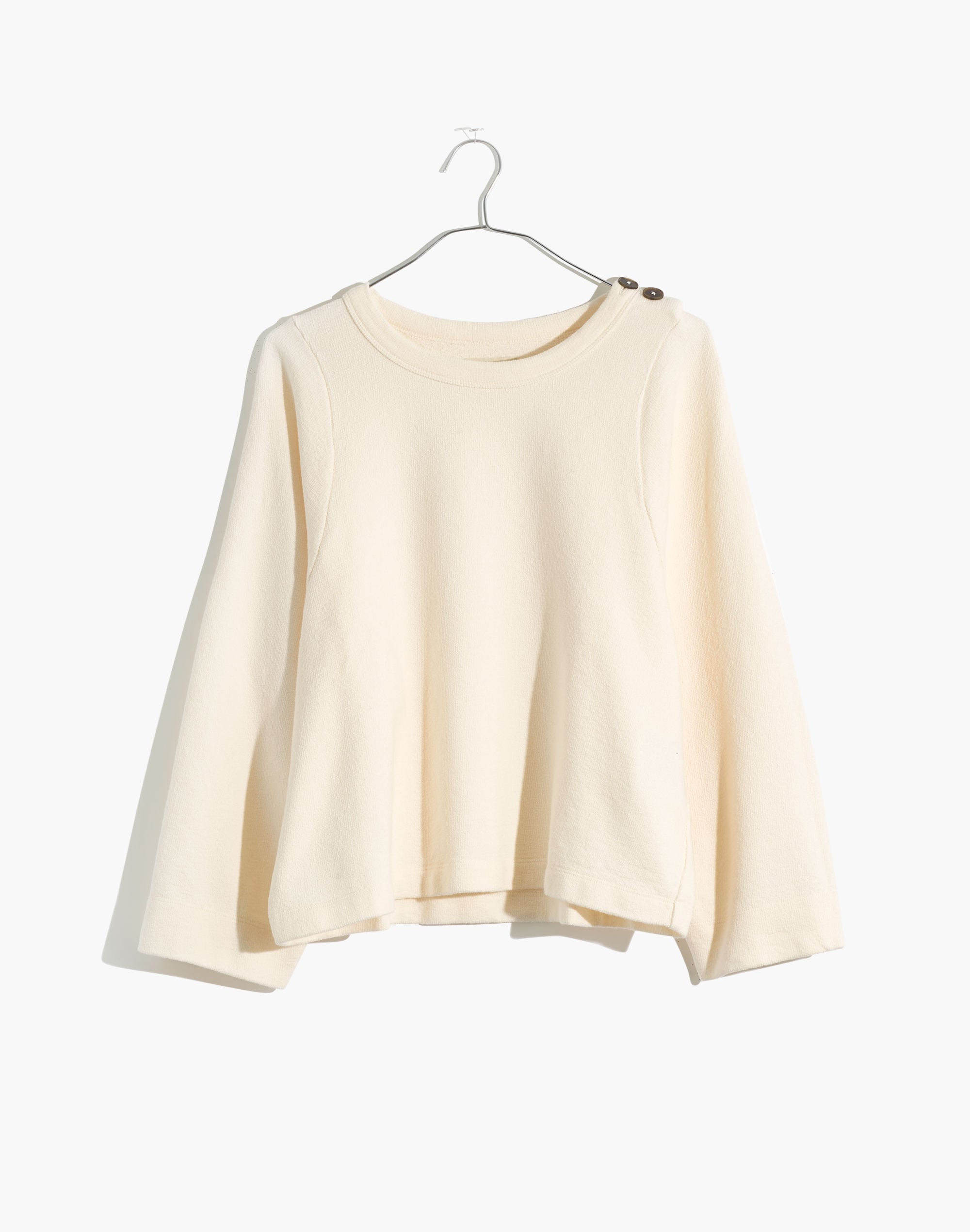 Shoulder-Button Elbow-Patch Top