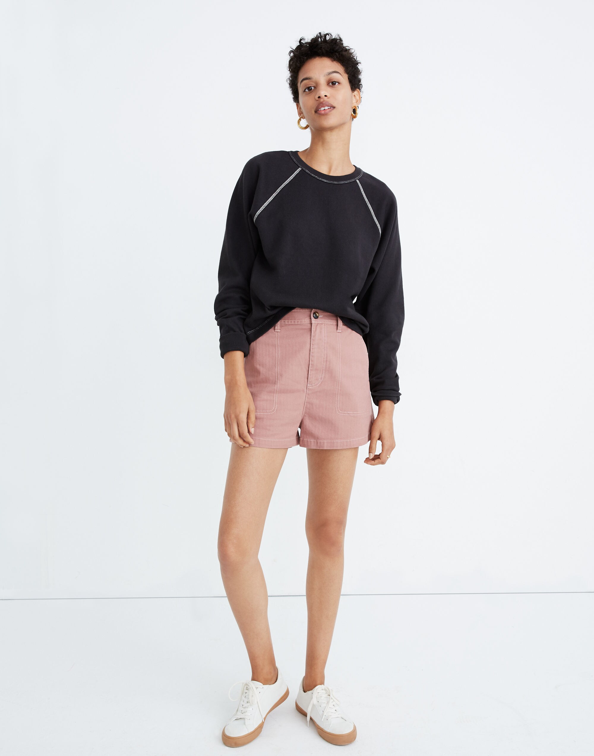 luxe raglan sweatshirt