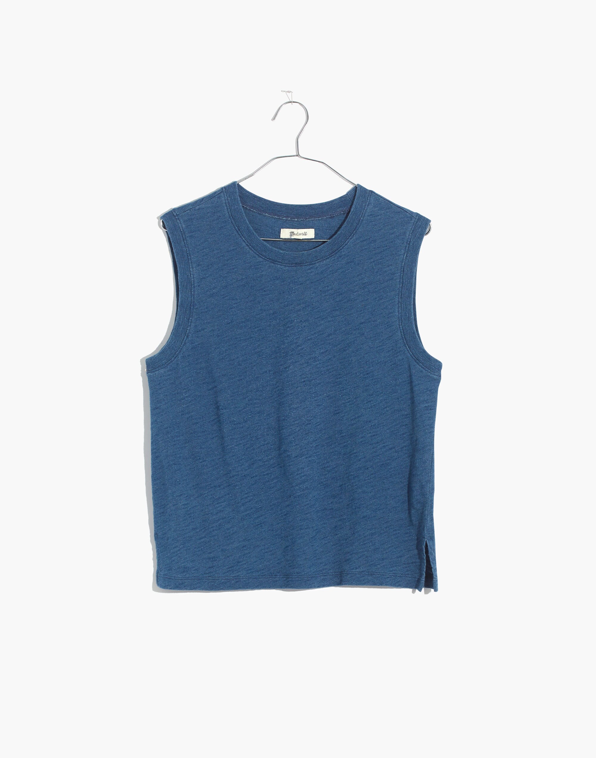 Indigo Crewneck Muscle Tank