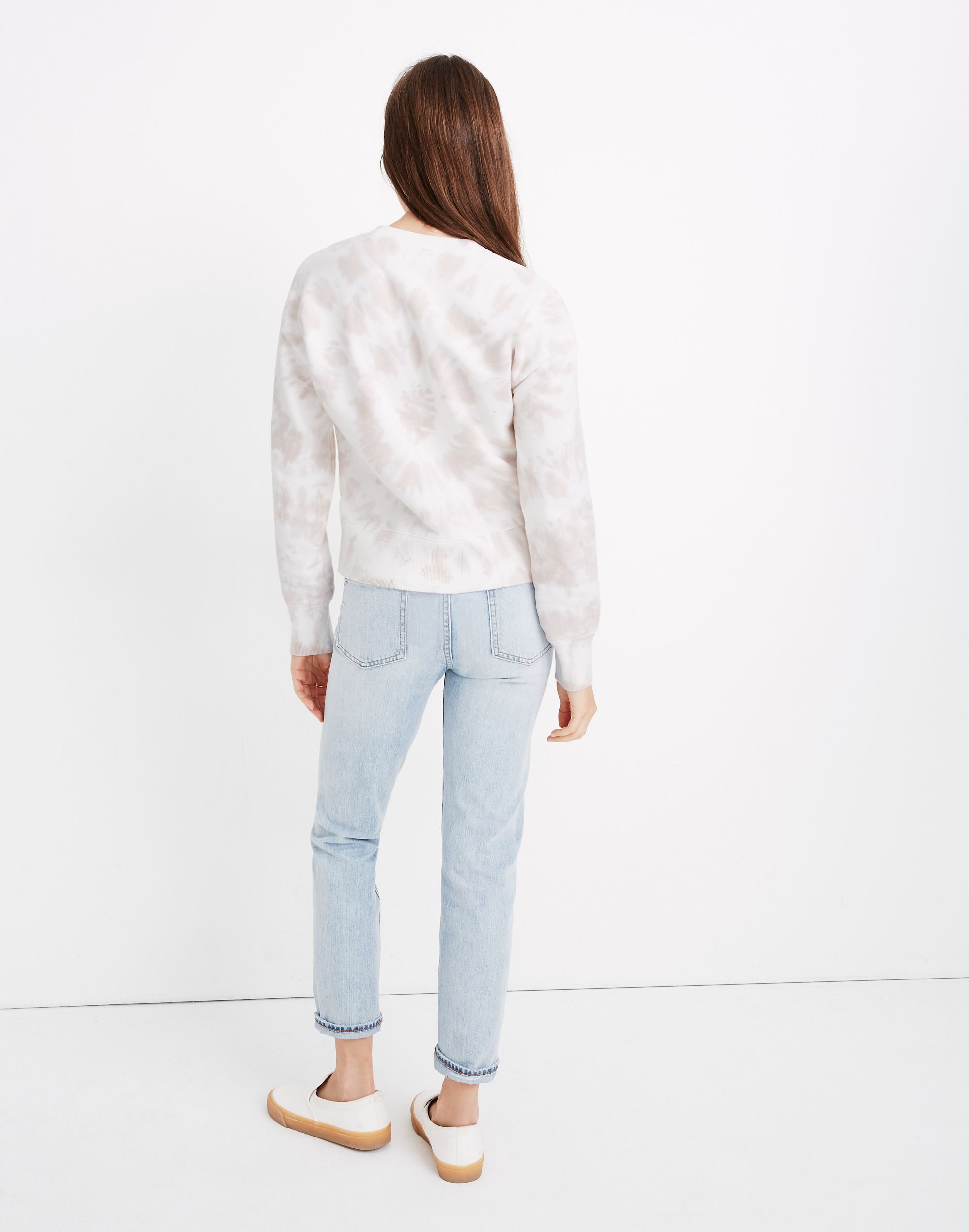 Tie-Dye Crop Sweatshirt