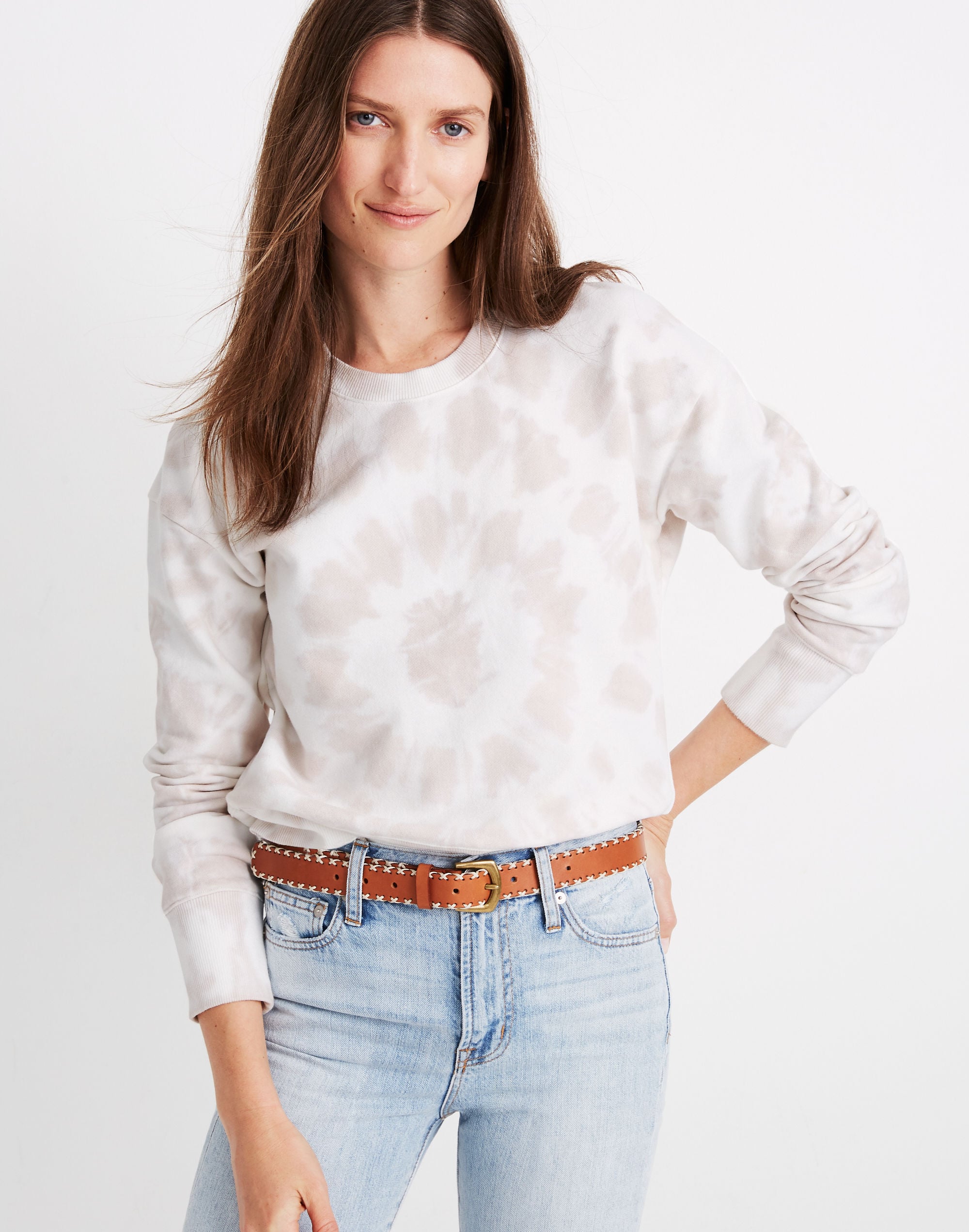 Tie-Dye Crop Sweatshirt