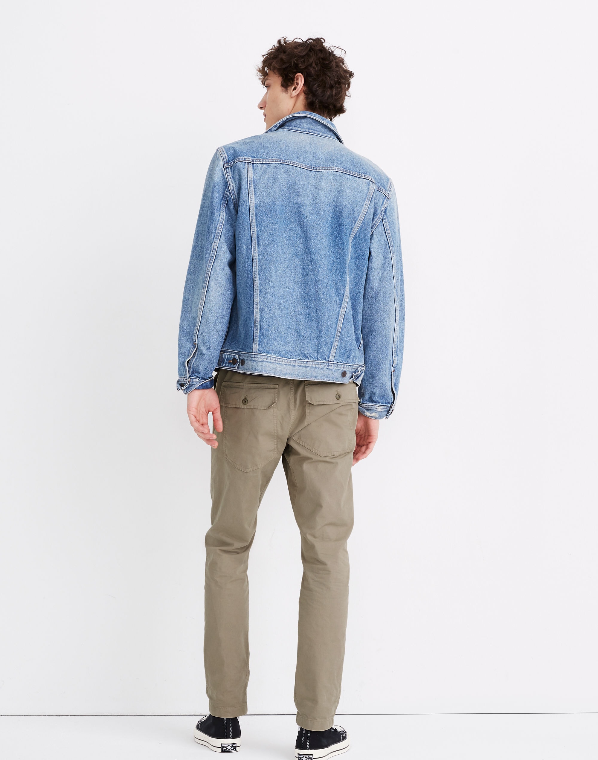 Garment-Dyed Twill Drawstring Pants