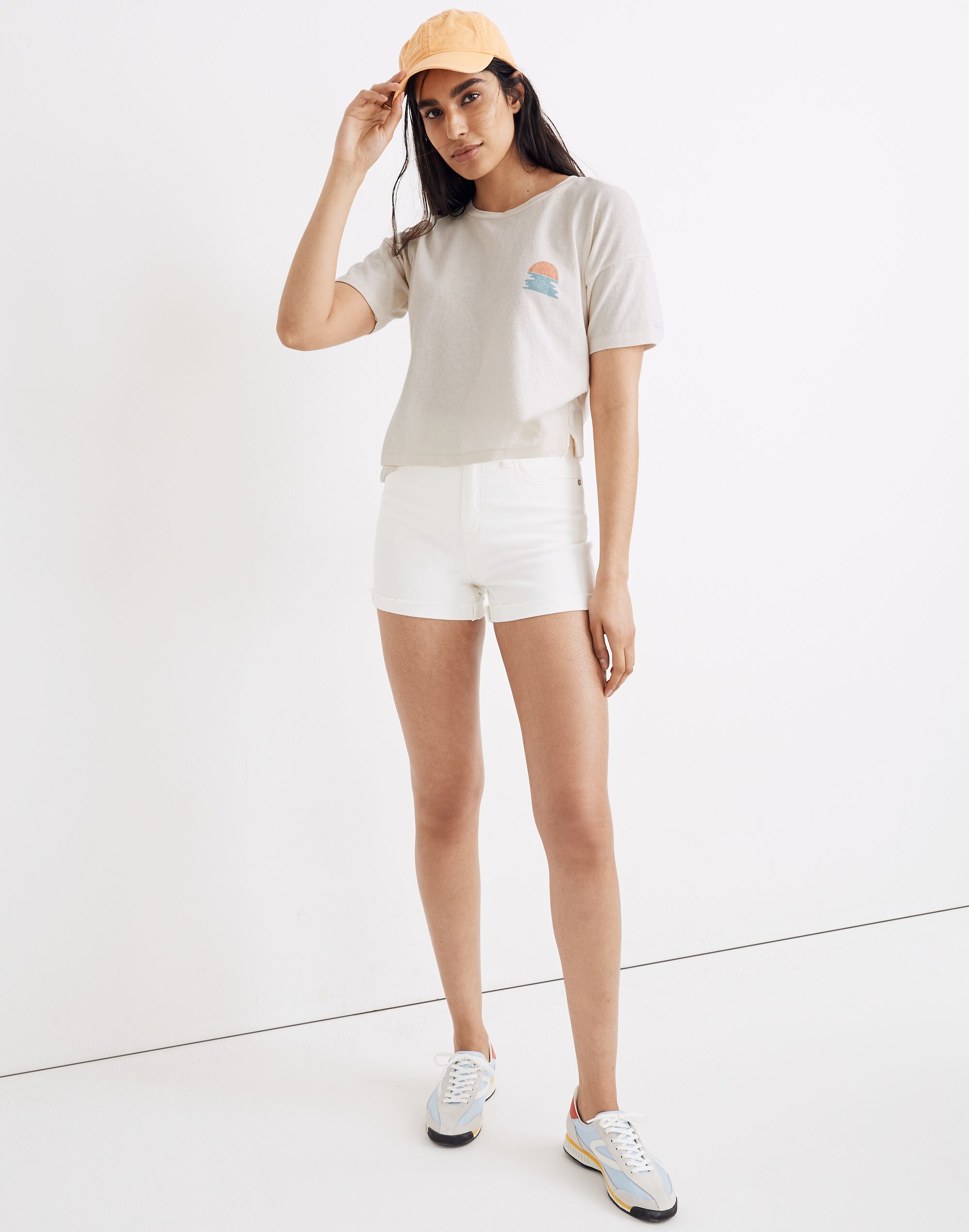 Ocean Sunset Graphic Oversized Tee