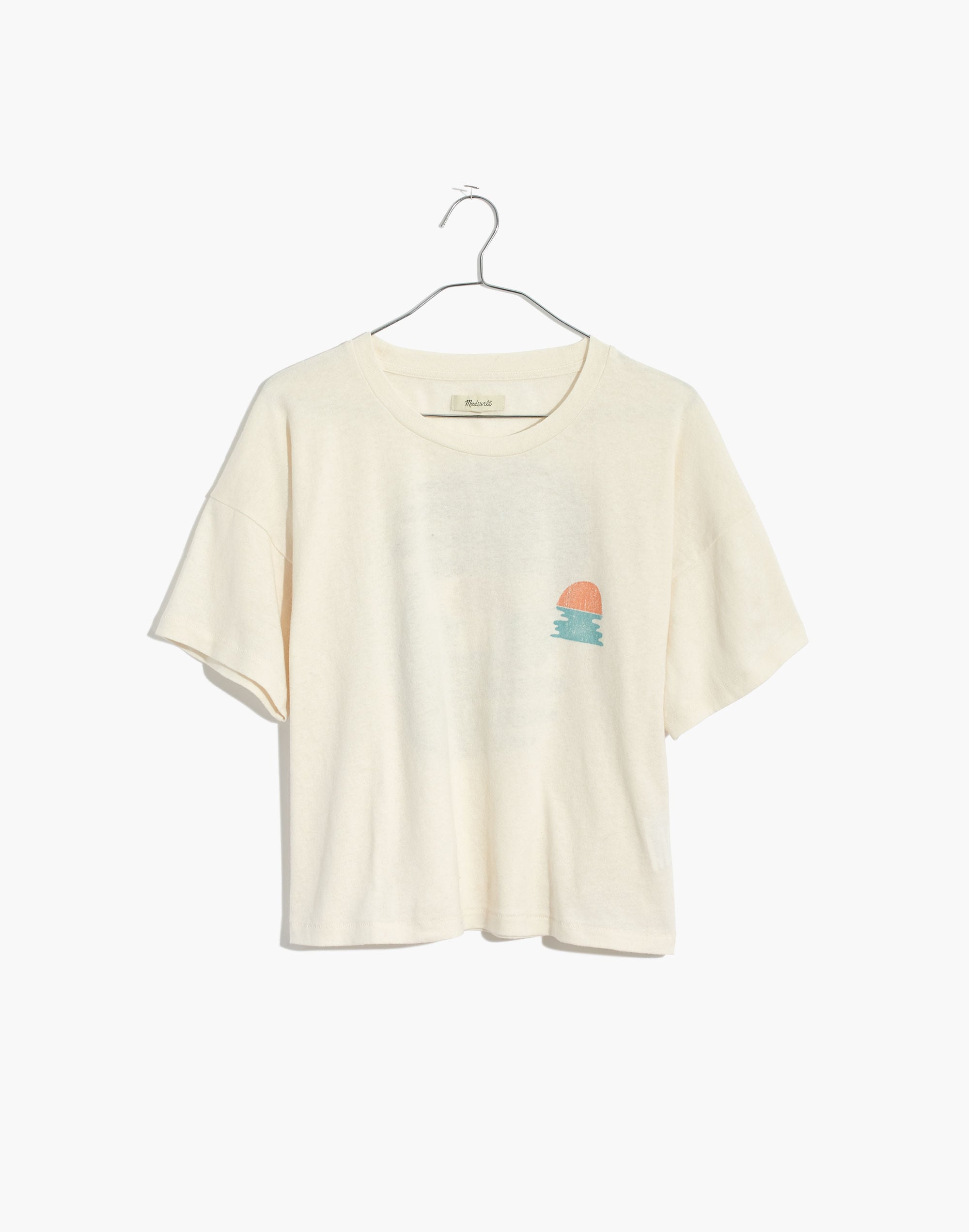 Ocean Sunset Graphic Oversized Tee