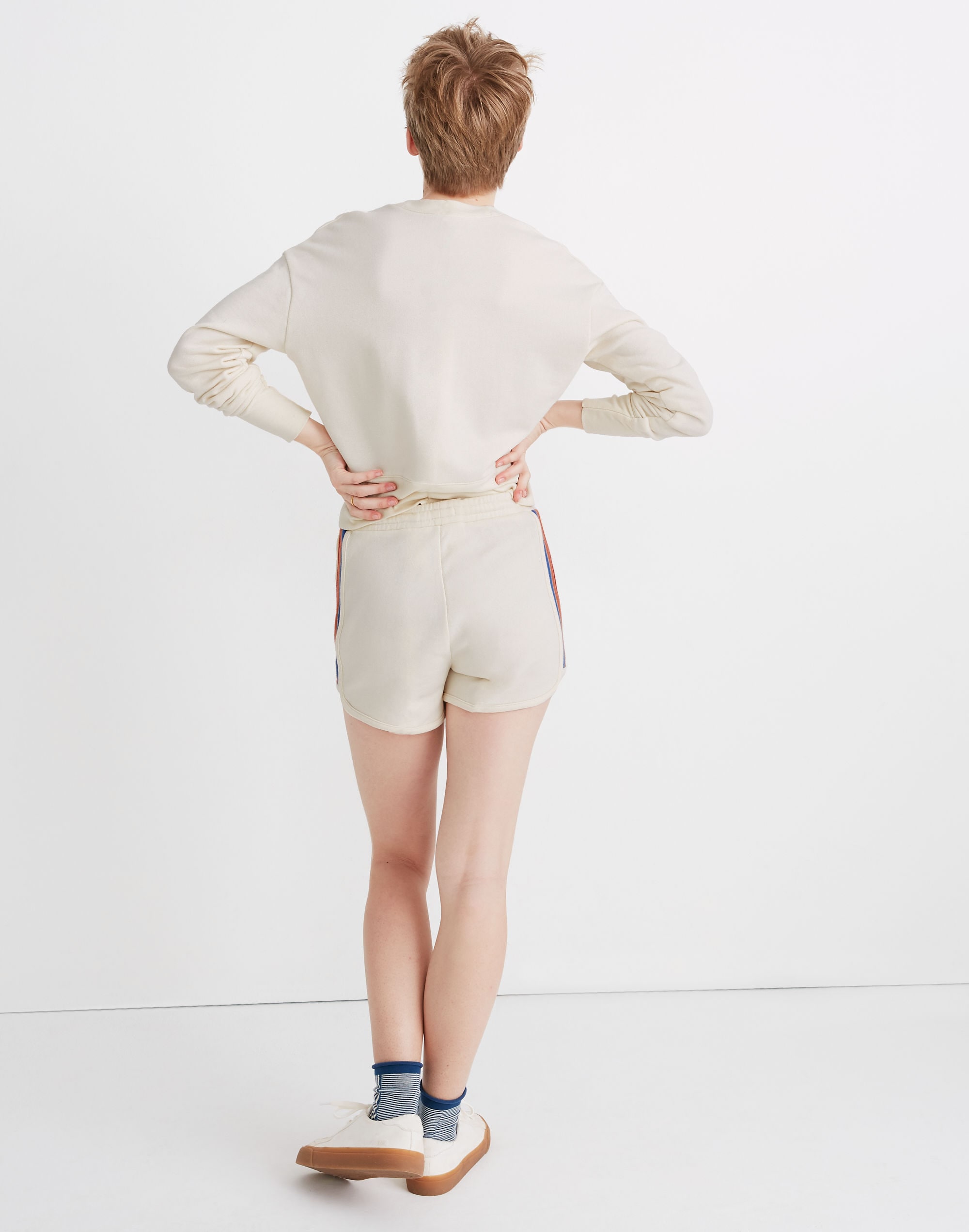 Rainbow-Inset Sweatshorts