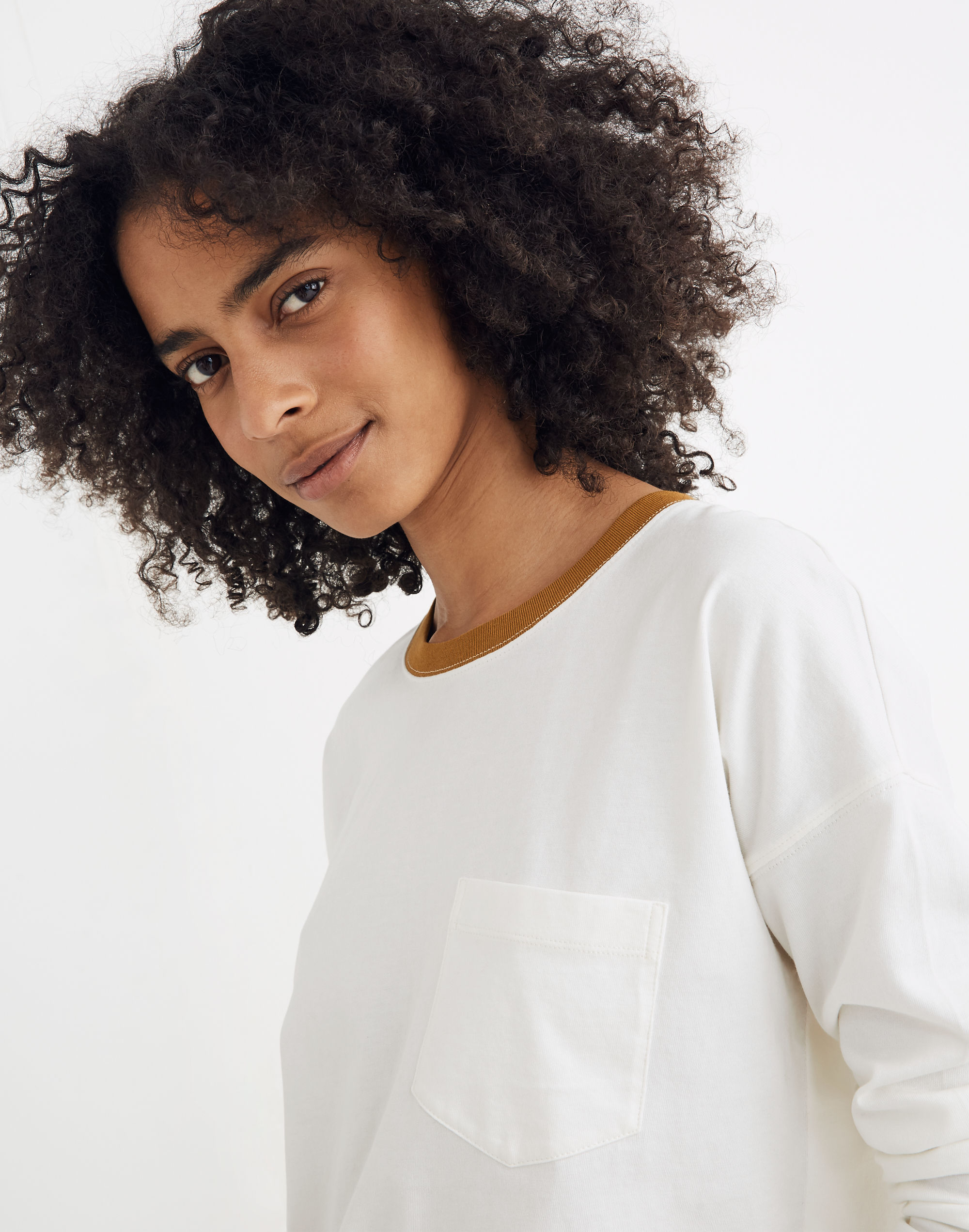 Drop-Sleeve Pocket Tee