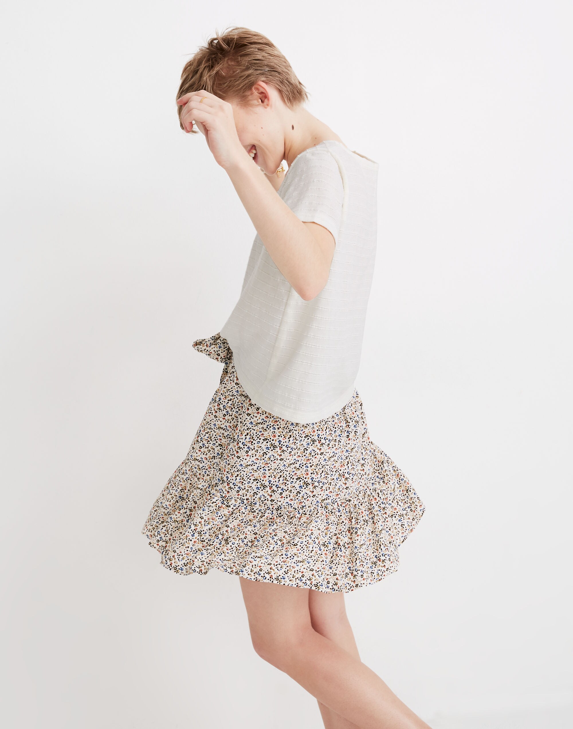 Textured V-Neck Setlist Boxy Top