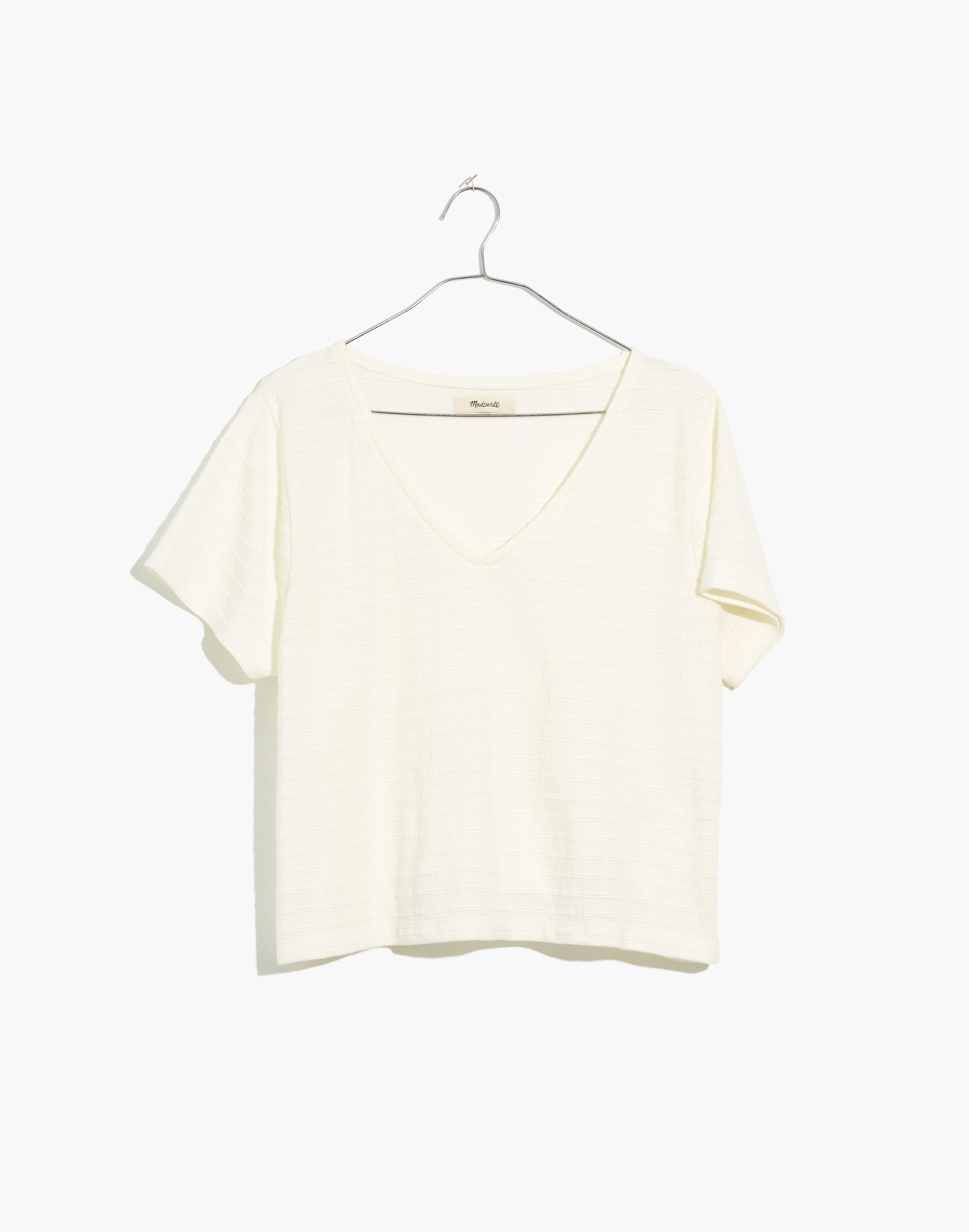 Textured V-Neck Setlist Boxy Top