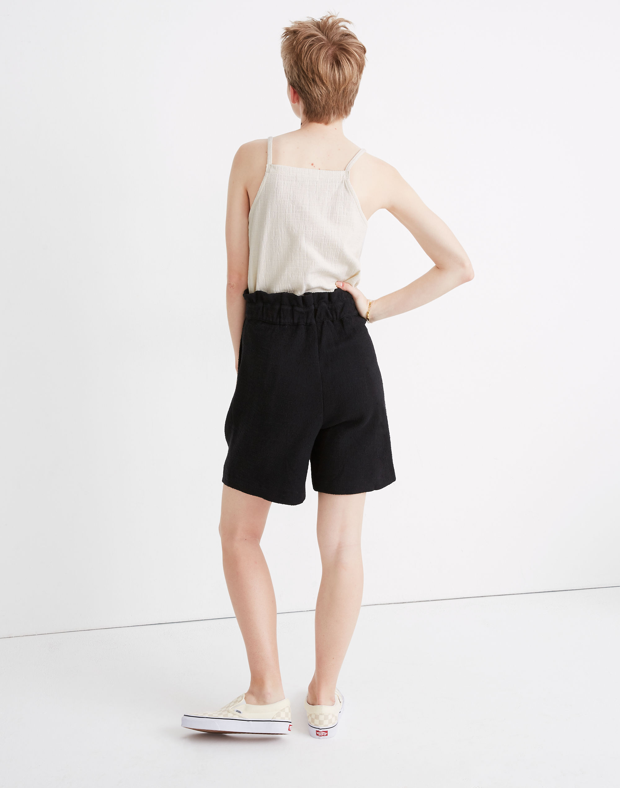 Knit Paperbag Shorts