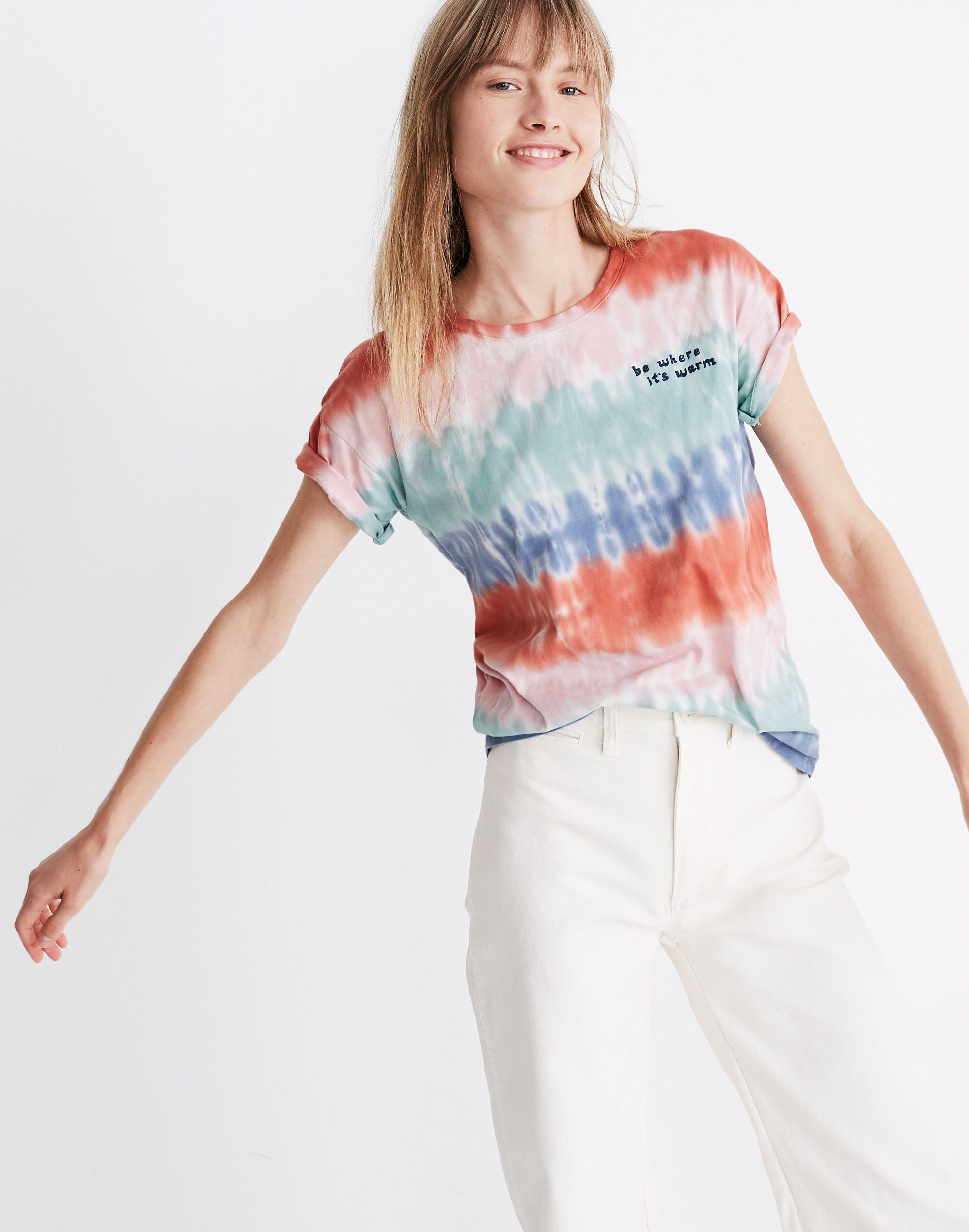 Madewell x Warm Be Where It's Warm Tie-Dye Tee