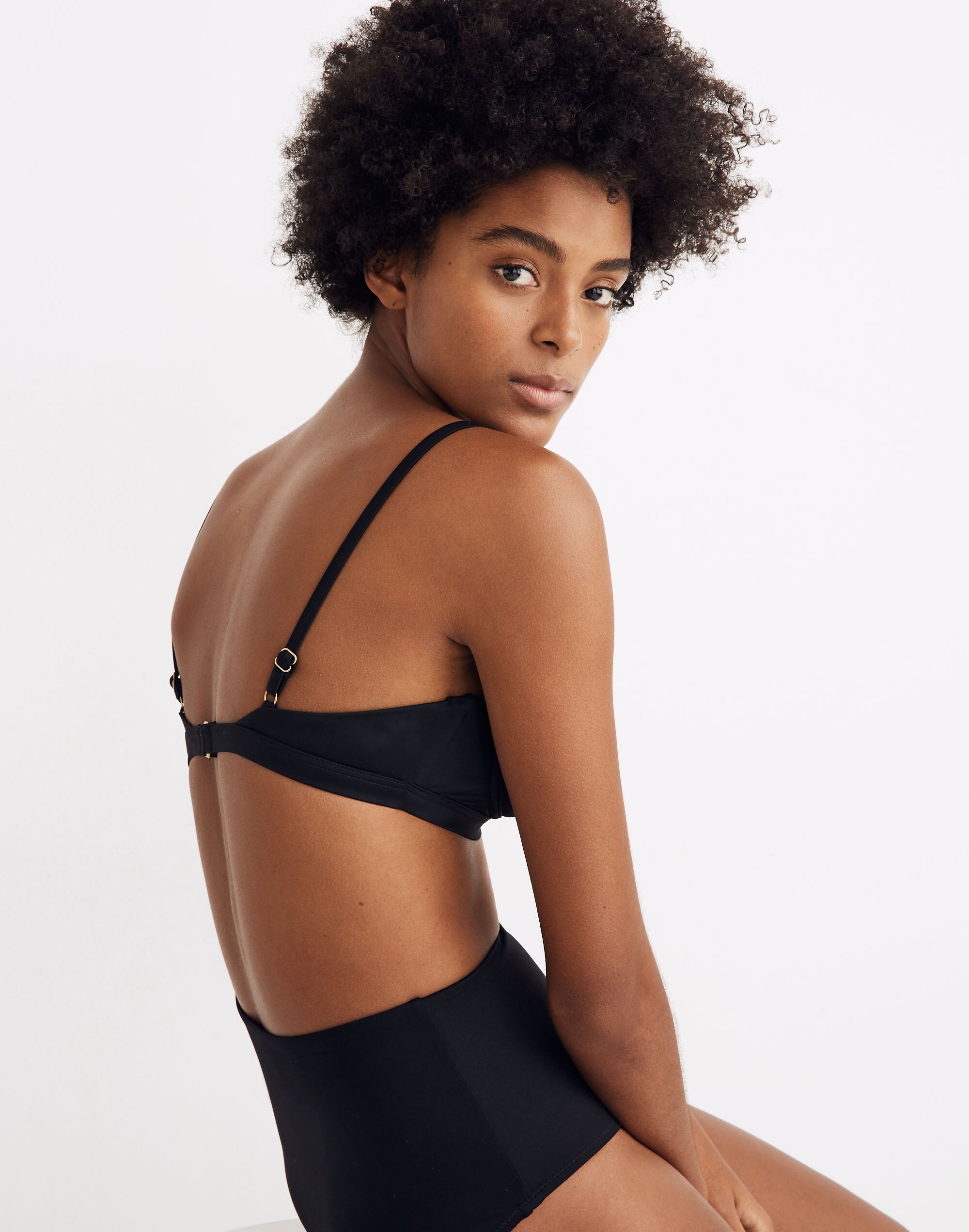 Madewell Second Wave Seamed Bikini Top