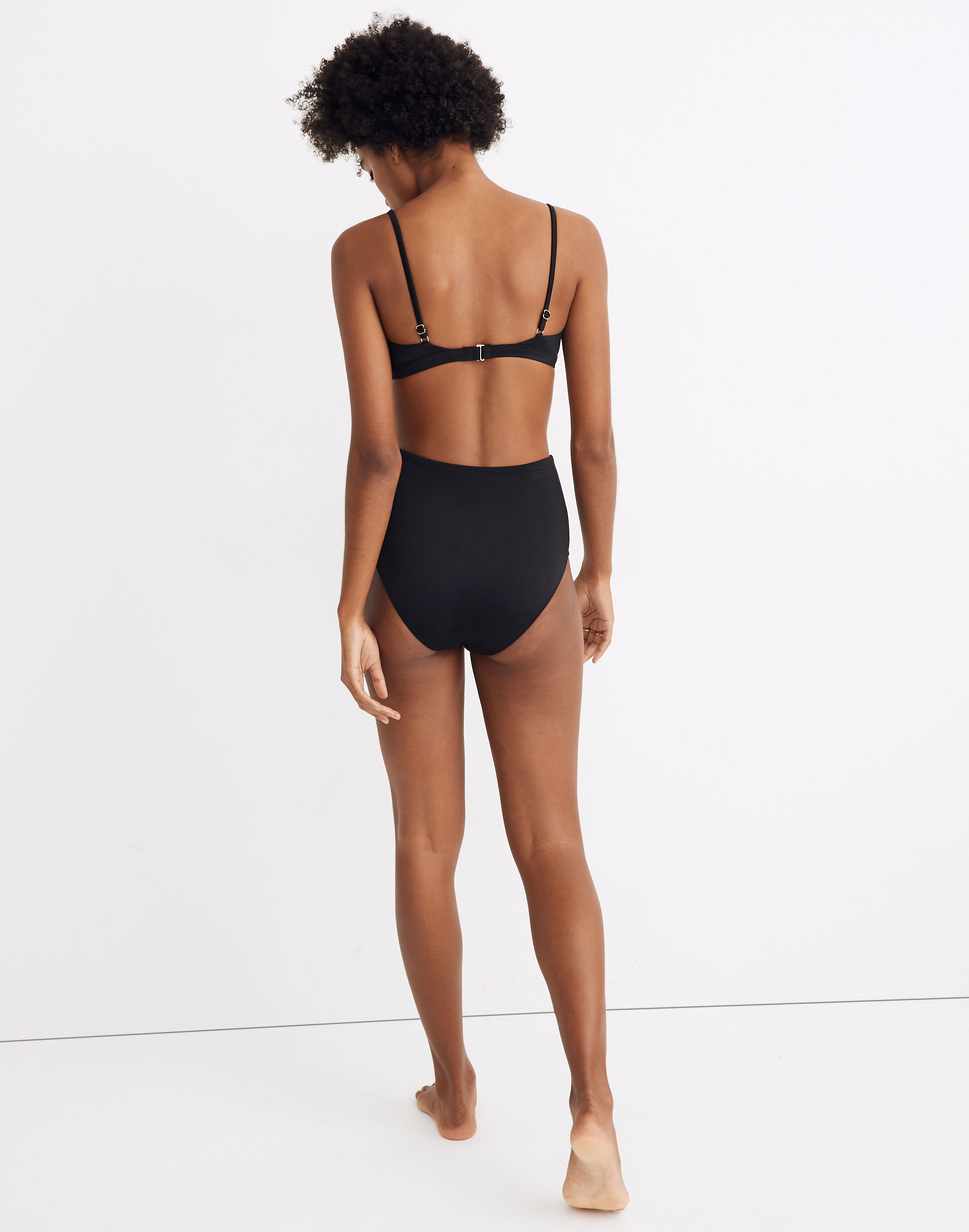Madewell Second Wave Seamed Bikini Top