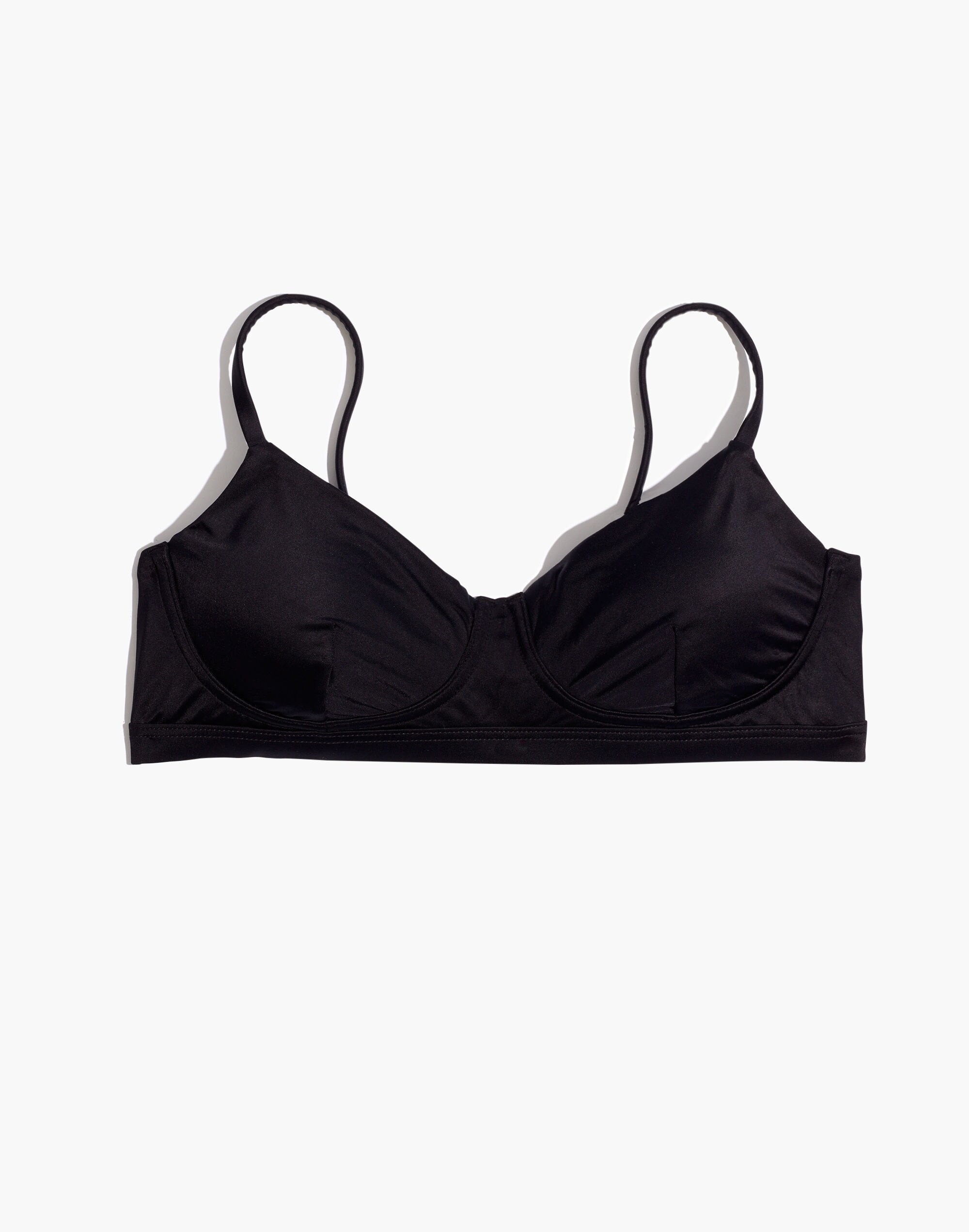 Madewell Second Wave Seamed Bikini Top