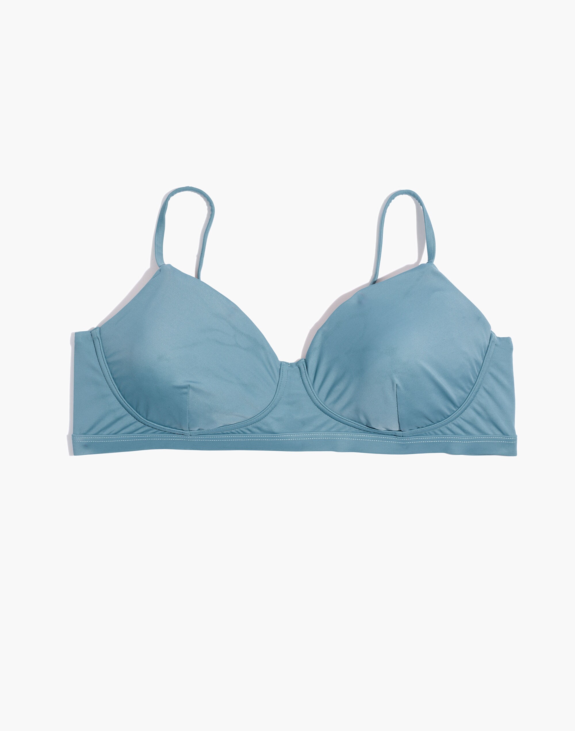 Madewell Second Wave Seamed Bikini Top