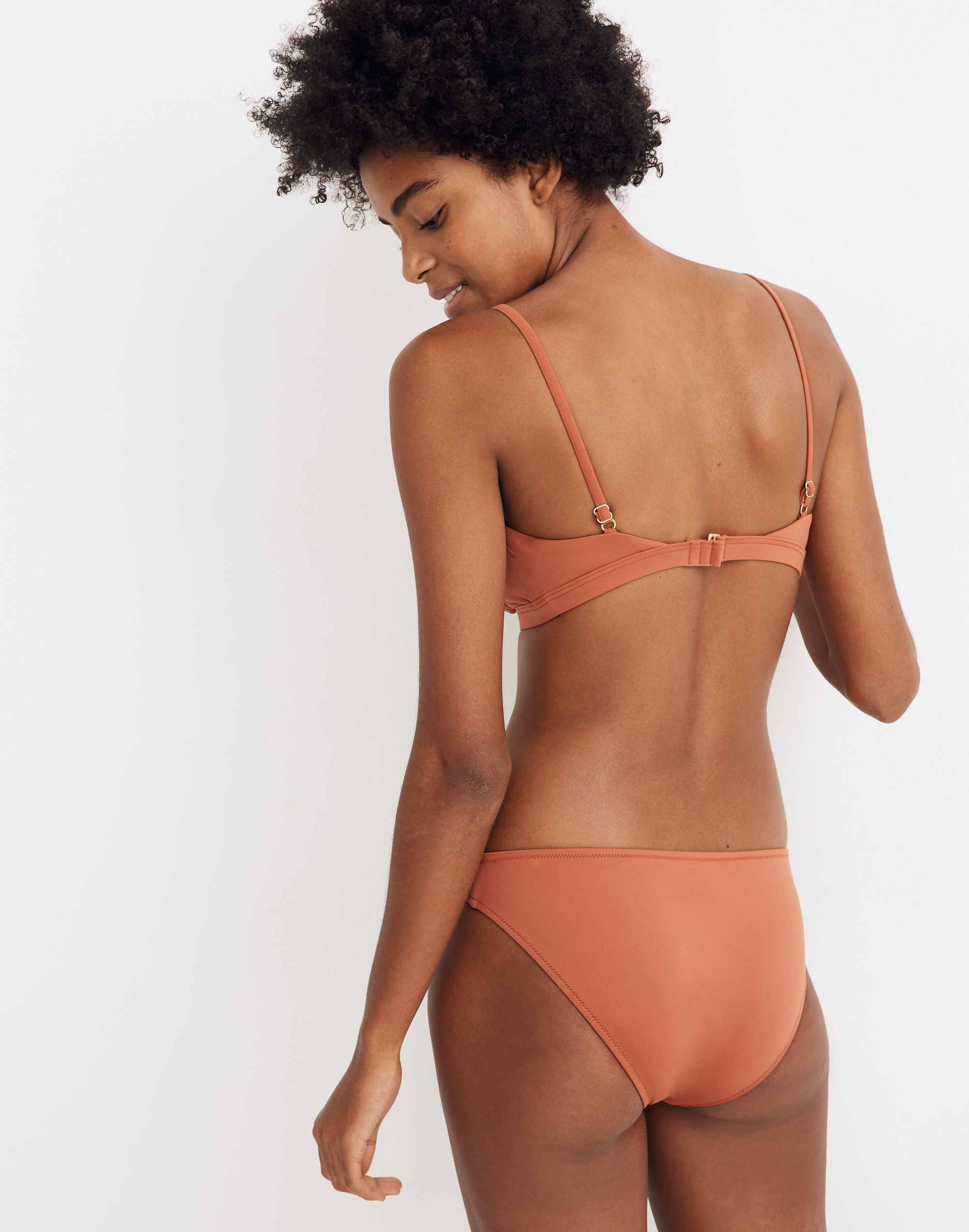 Madewell Second Wave Seamed Bikini Top