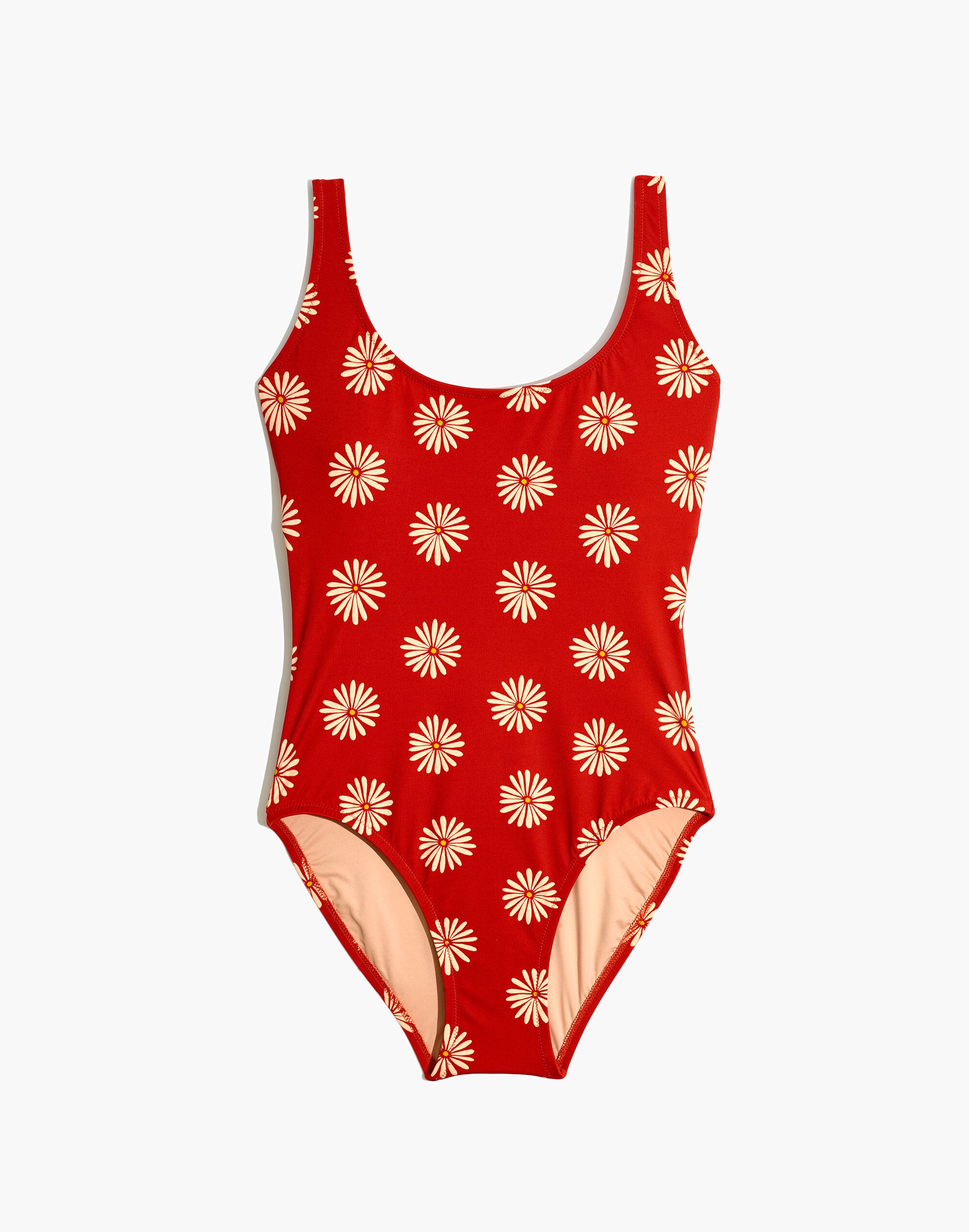 Madewell Second Wave Tank One-Piece Swimsuit in Daisy Daydream