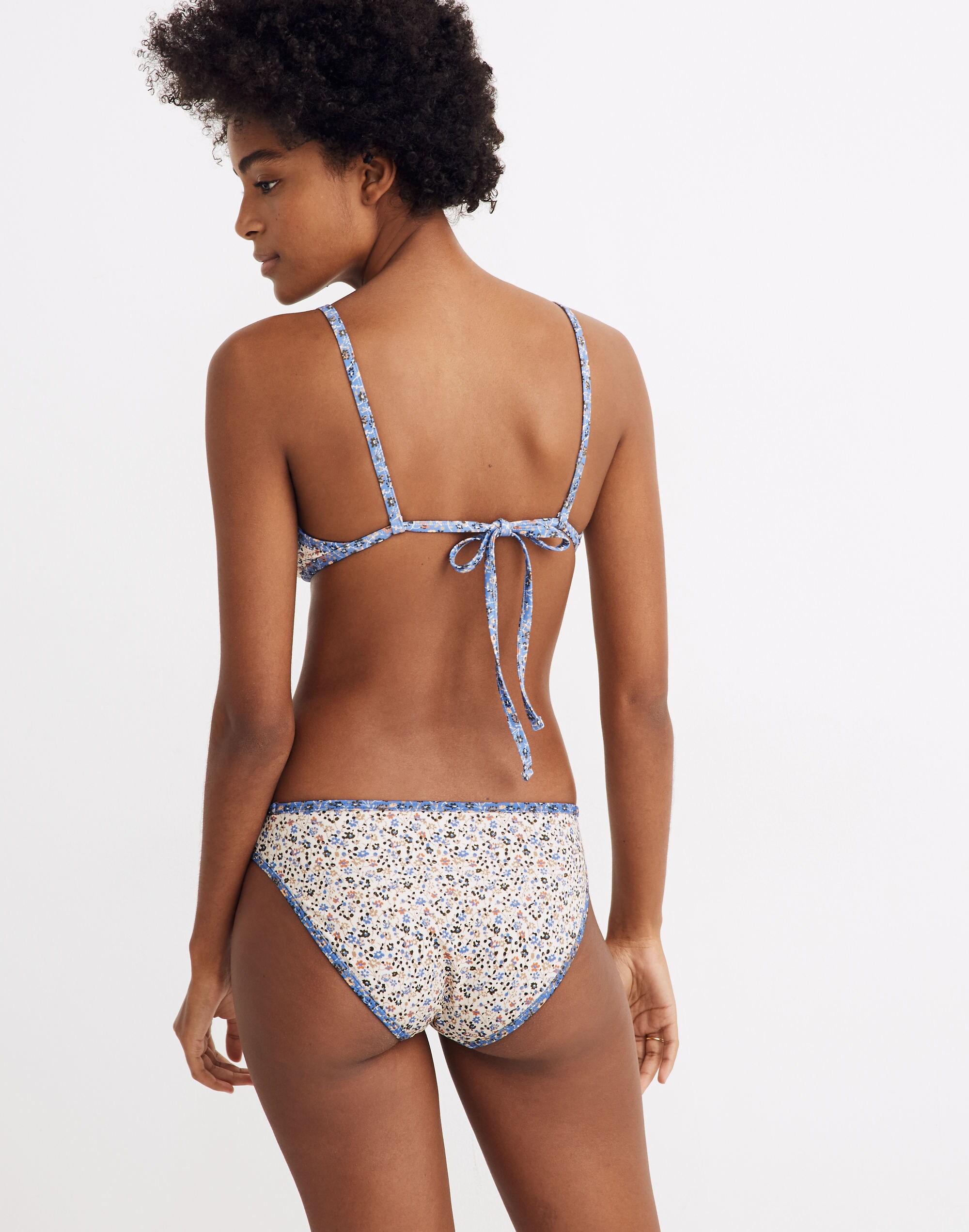 Madewell Second Wave Classic Bikini Bottom in Fieldwalk Mix