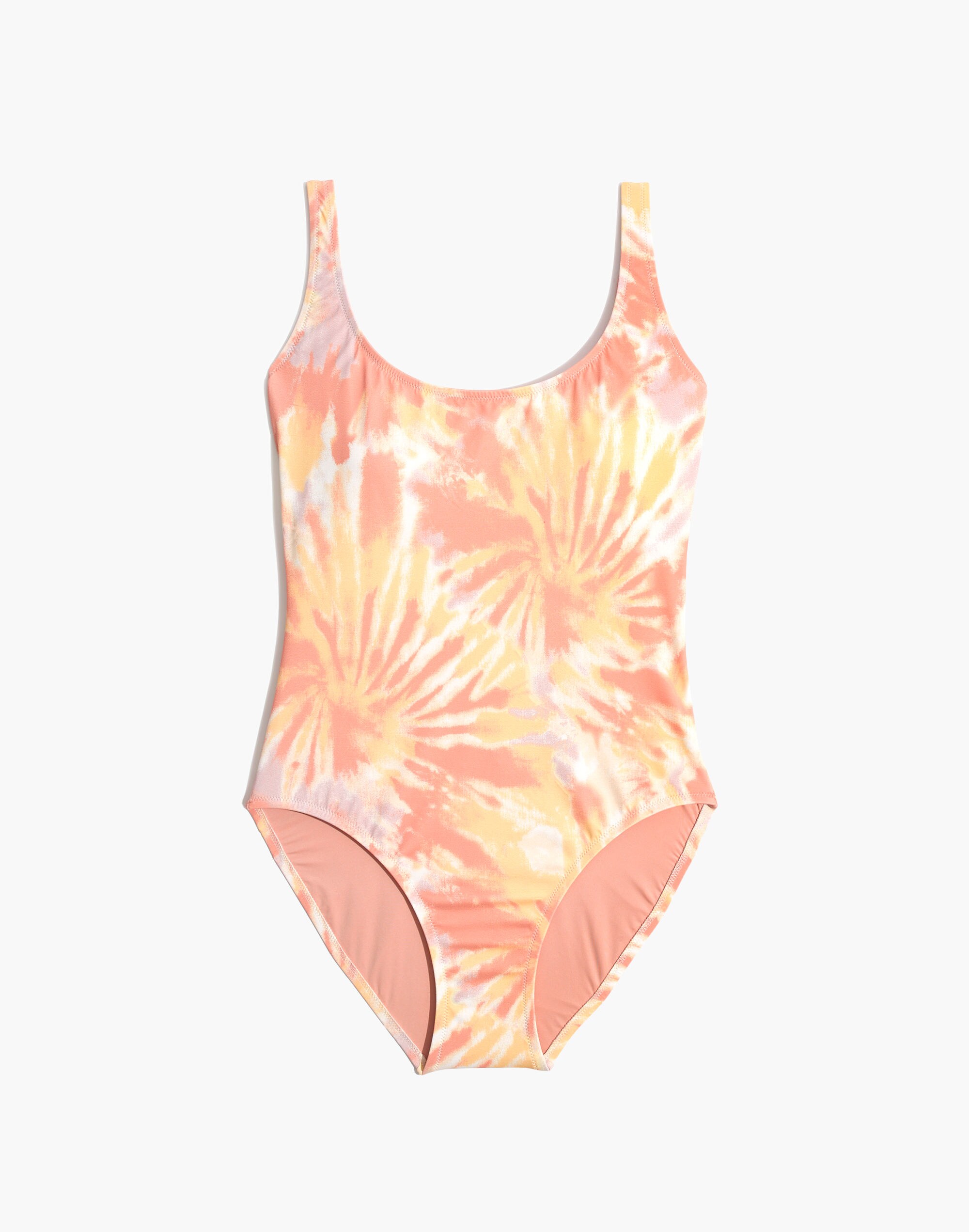 Madewell Second Wave Tank One-Piece Swimsuit in Tie-Dye Print