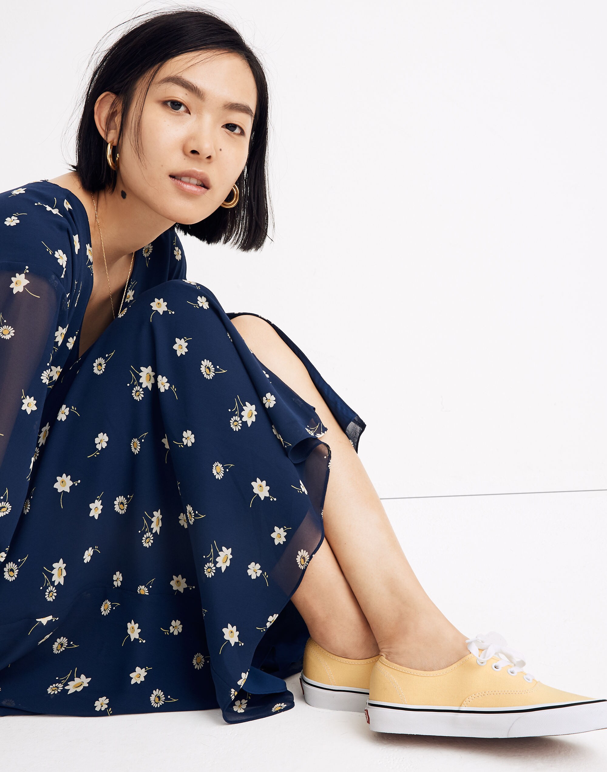 Vans&reg; Unisex Authentic Lace-Up Sneakers in Golden Haze Canvas