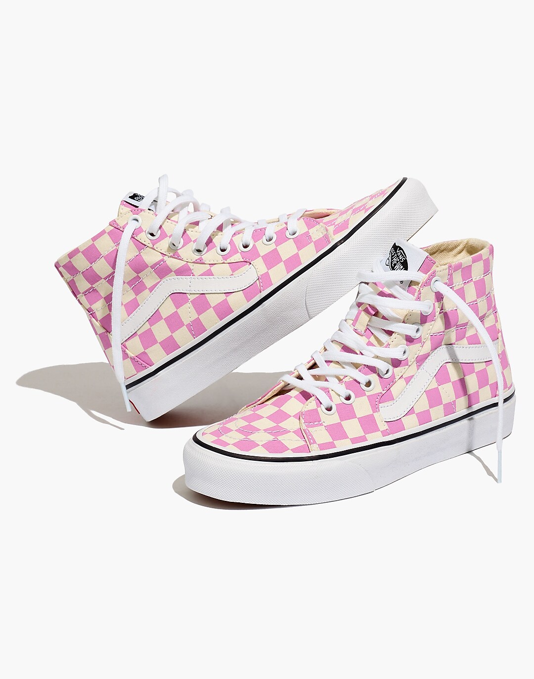 Vans® Unisex SK8-Hi Sneakers in Pink Checkerboard