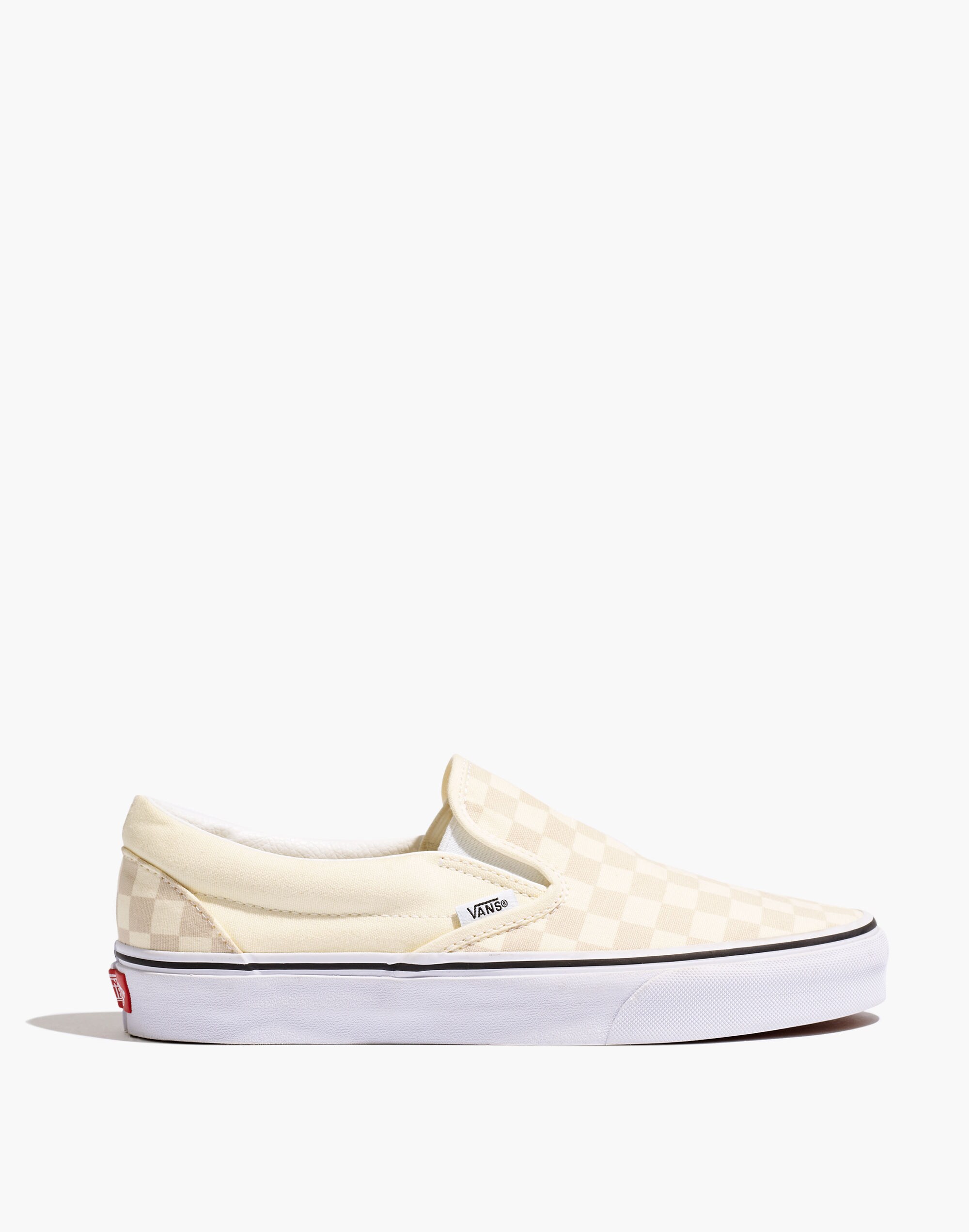 Vans&reg; Unisex Classic Slip-On Sneakers in White Canvas