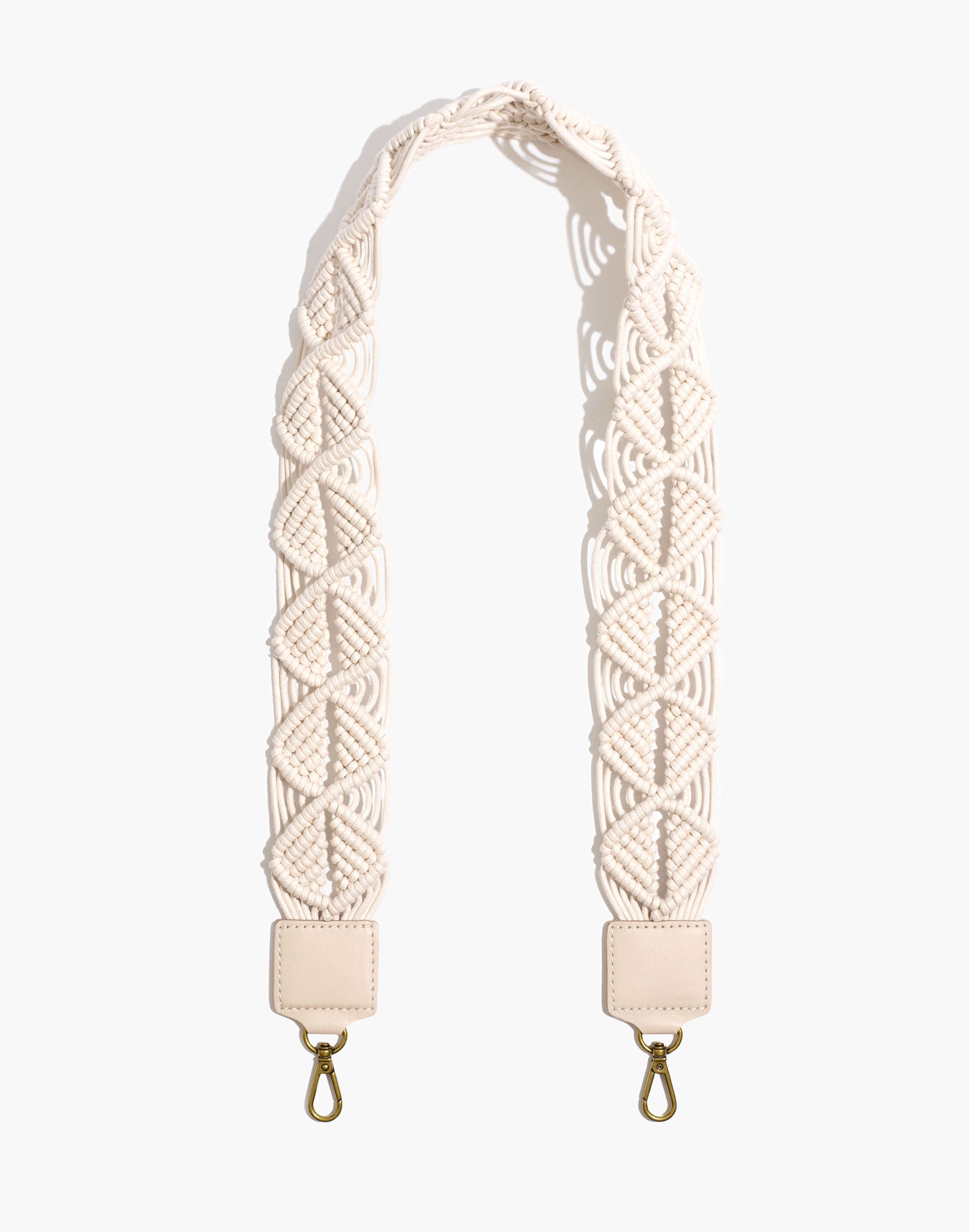 the shoulder bag strap: macram&eacute; edition