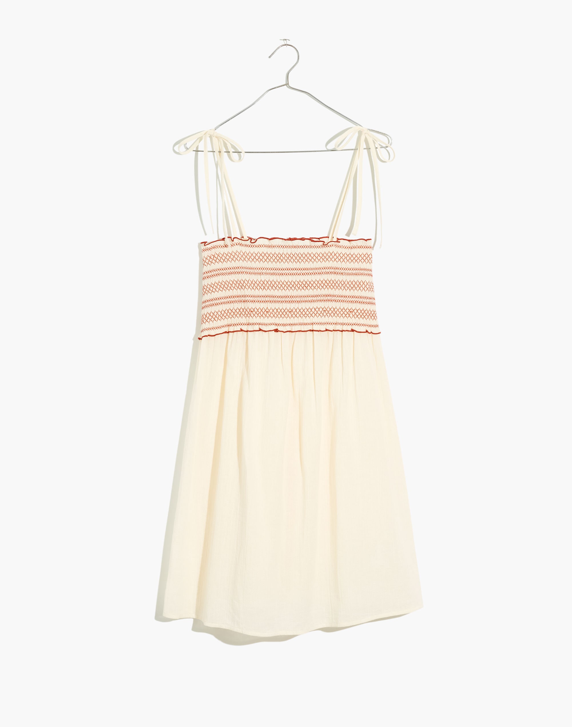 Smocked Cover-Up Mini Dress