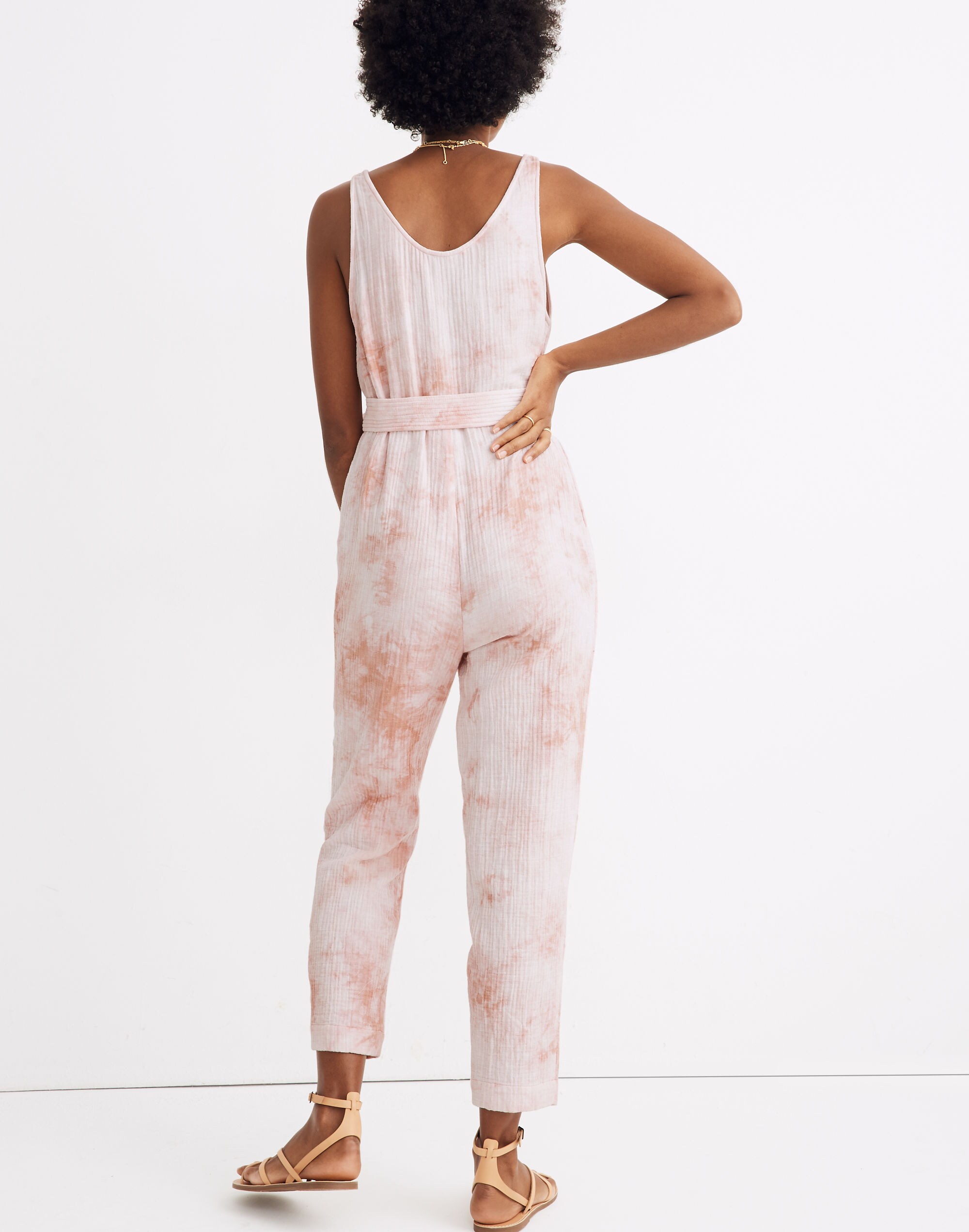Tie-Dye Cover-Up Jumpsuit
