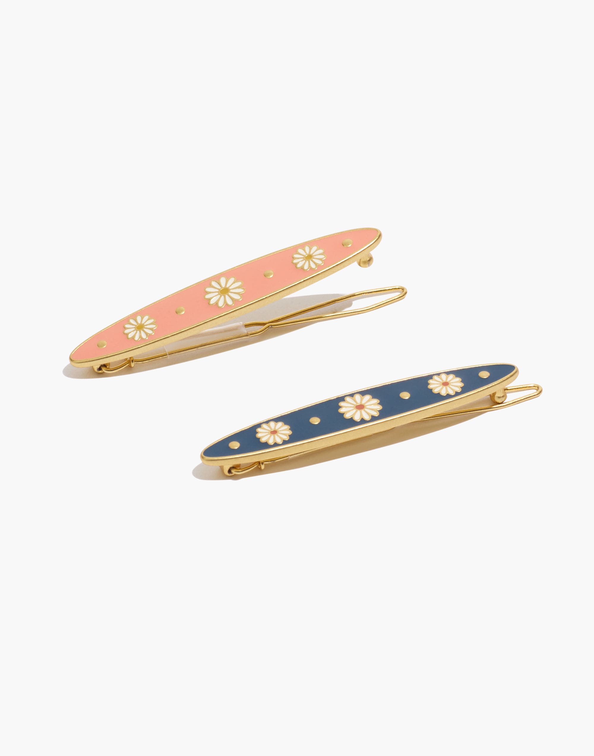 Two-Pack Daisy Delight Enamel Hair Clips