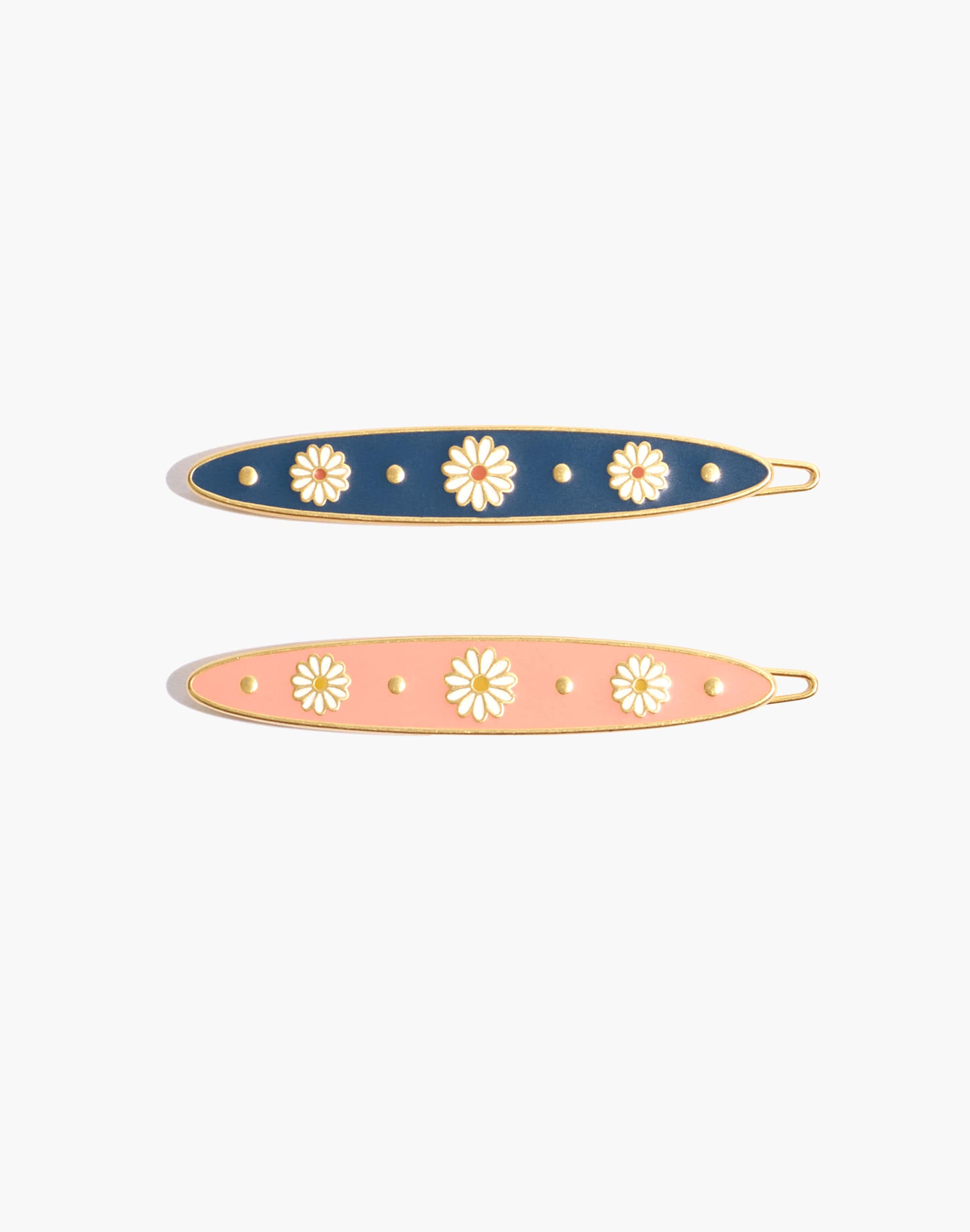 Two-Pack Daisy Delight Enamel Hair Clips
