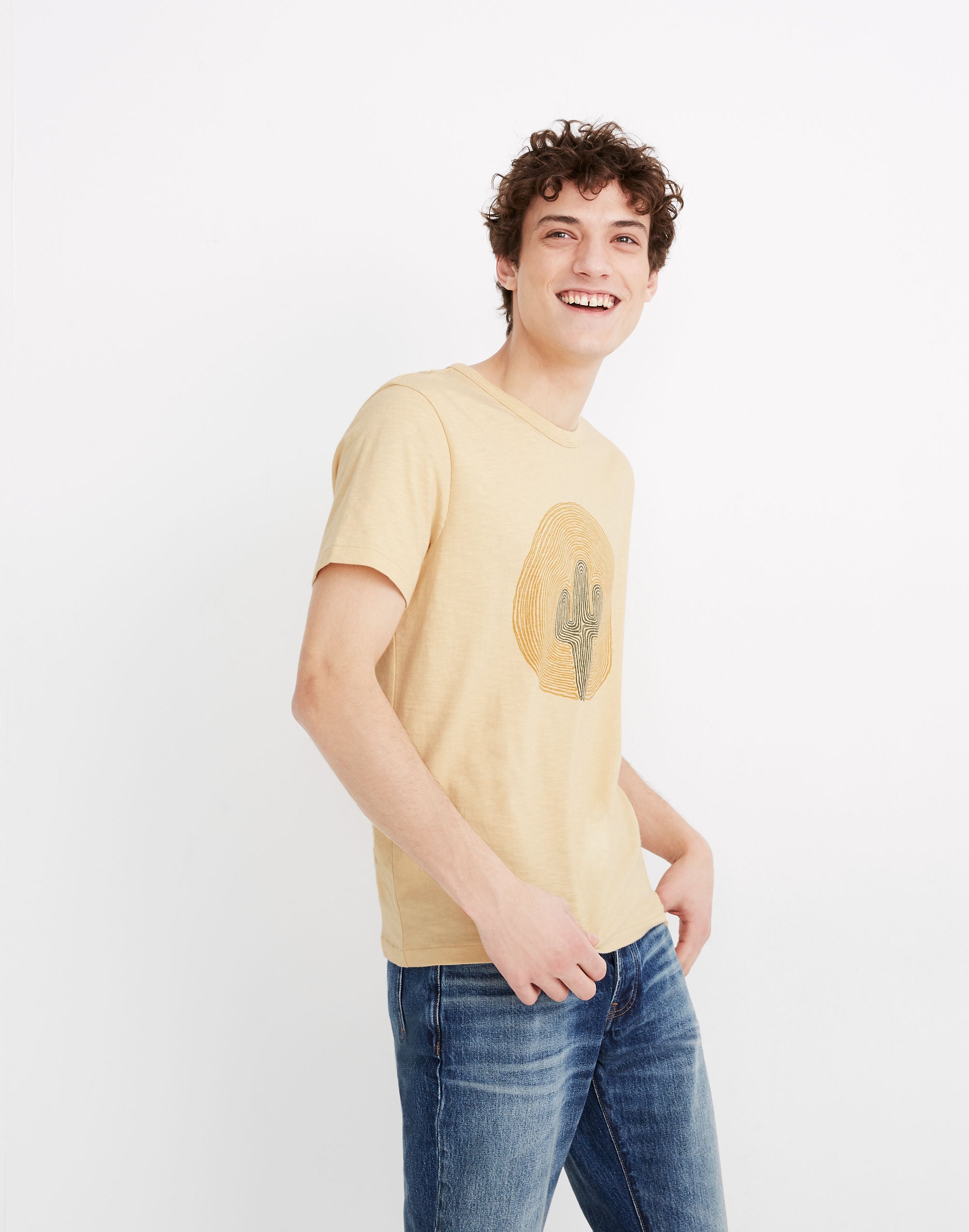 Cactus Moon Graphic Allday Crewneck Tee