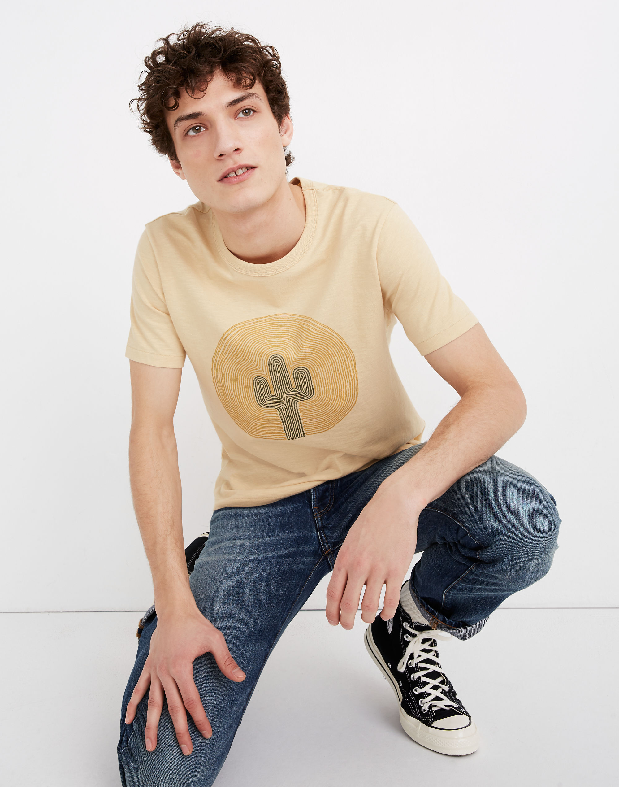 Cactus Moon Graphic Allday Crewneck Tee