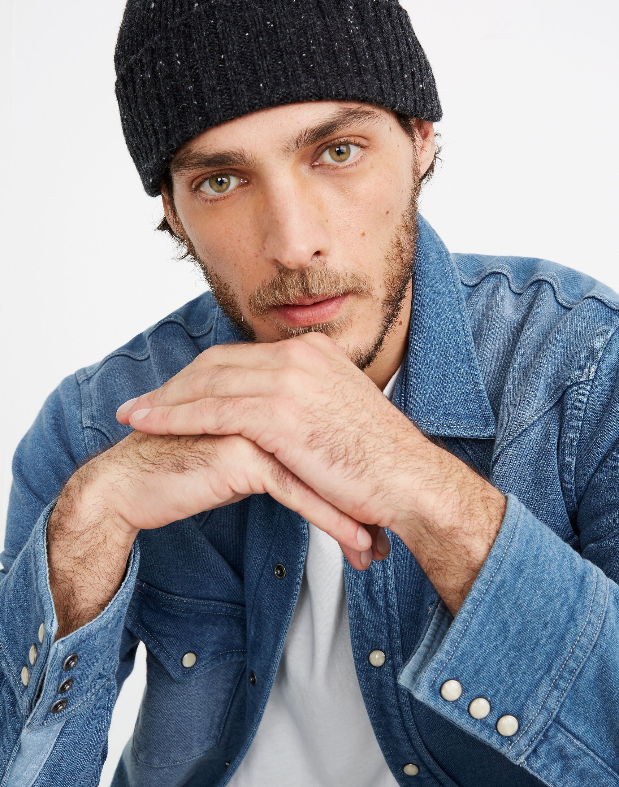 Indigo Western Shirt-Jacket