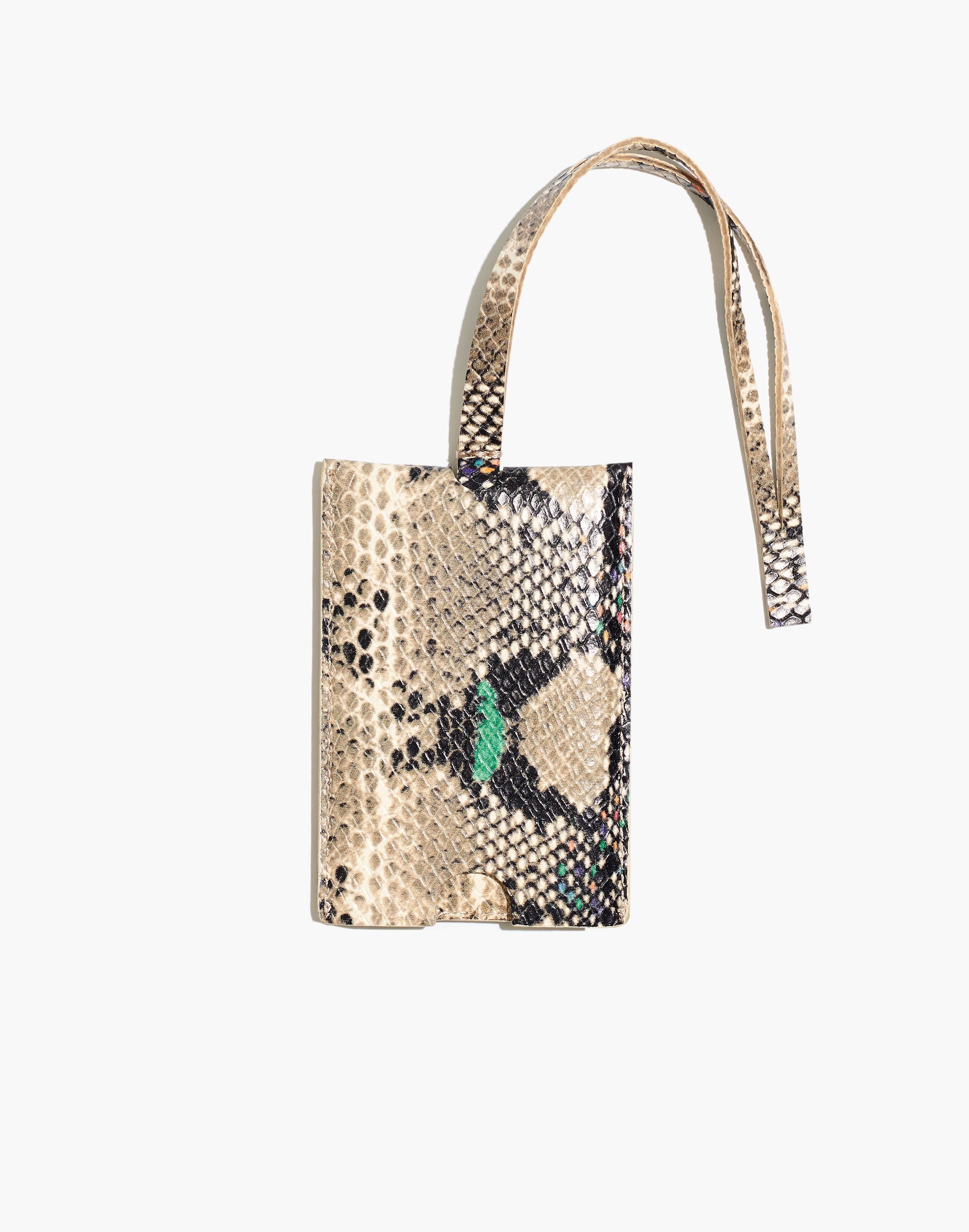 The Luggage Tag: Snake Embossed Leather Edition