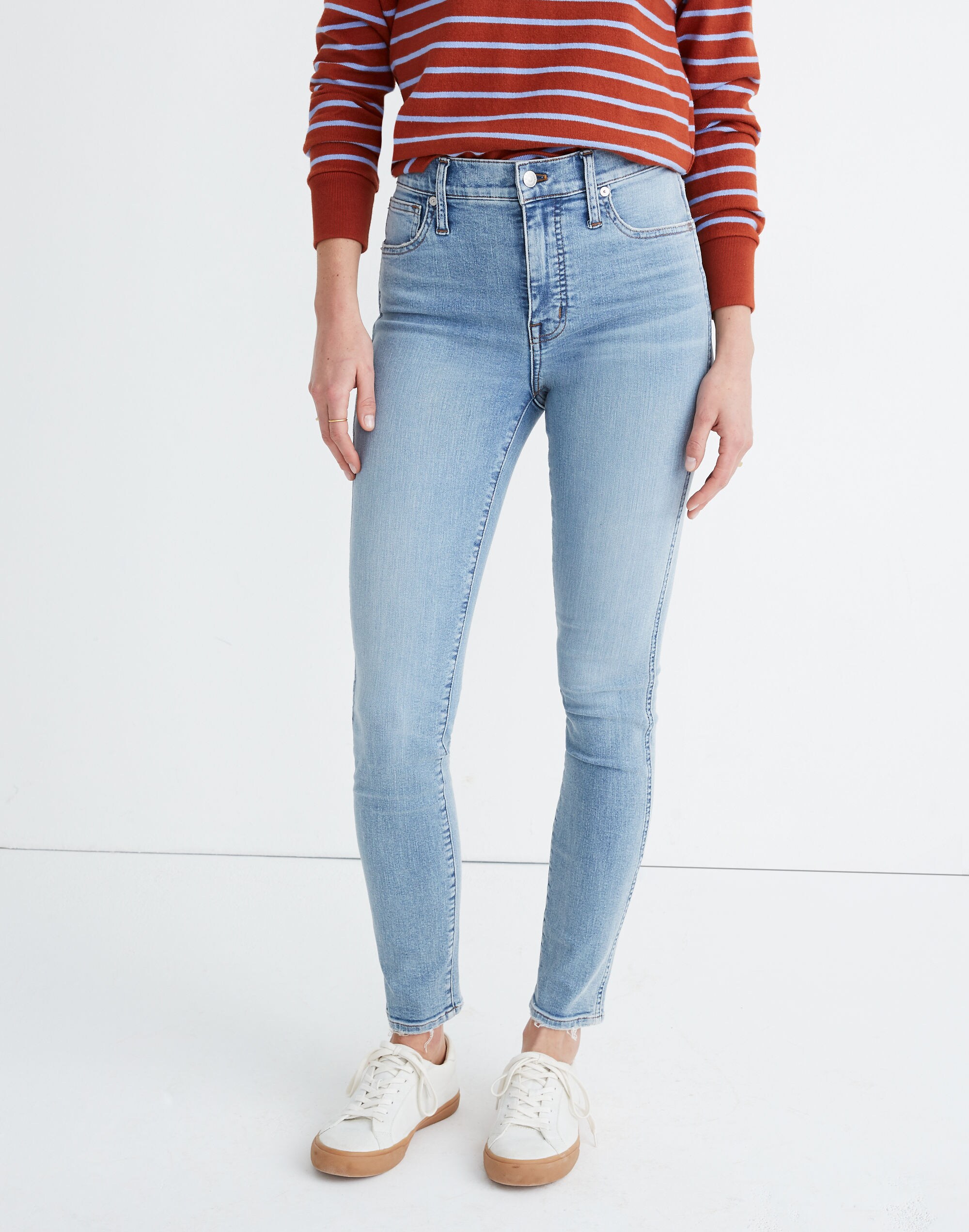 Petite 10" High-Rise Skinny Jeans in Wheeler Wash
