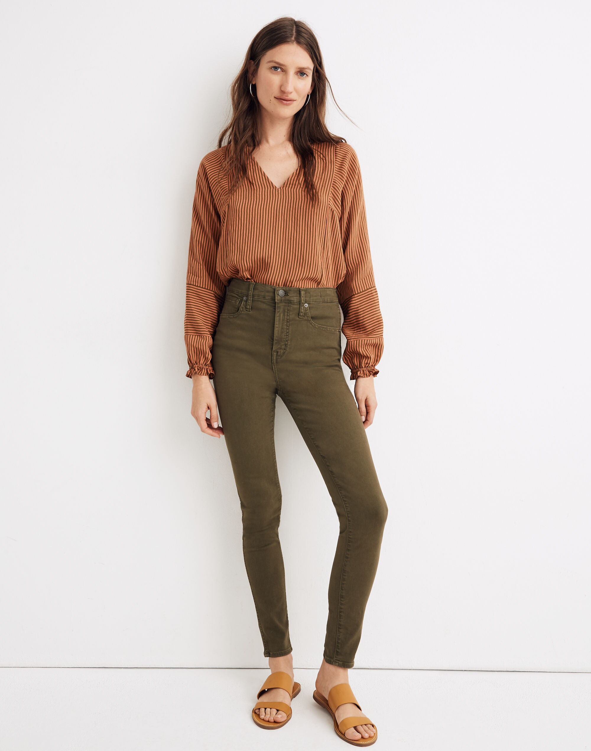 10 high-rise skinny jeans: garment-dyed tencel&trade; denim edition