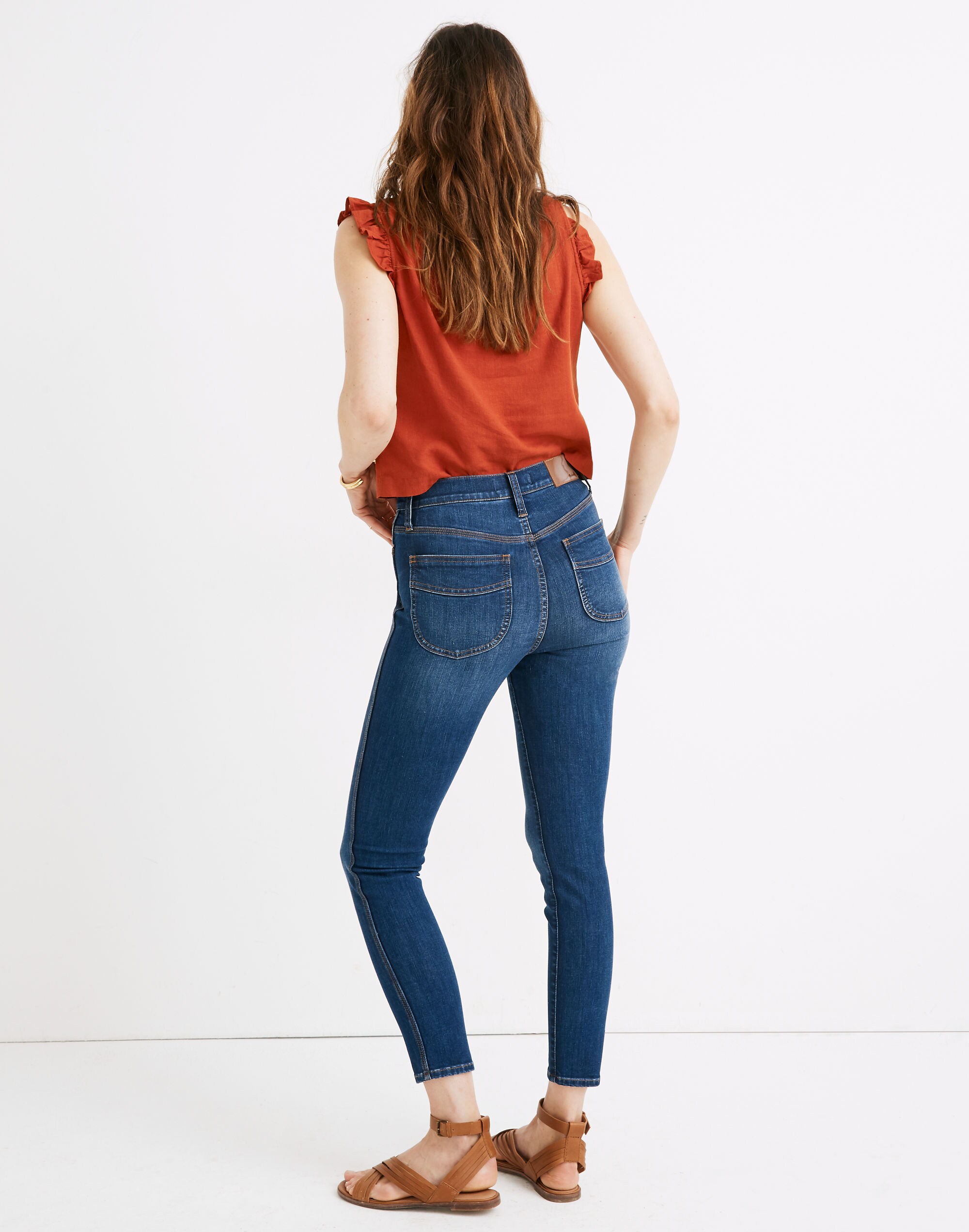 10" High-Rise Skinny Crop Jeans in Feldspar Wash: Retro Pocket Edition